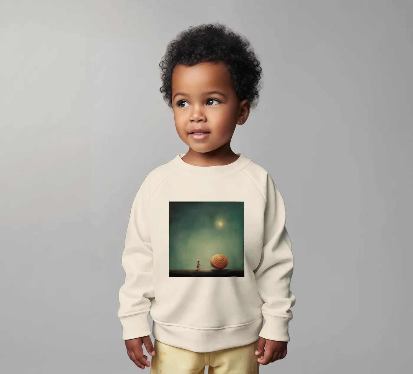 Escargot minimaliste sweat pour bébé de Minimal Animal Art