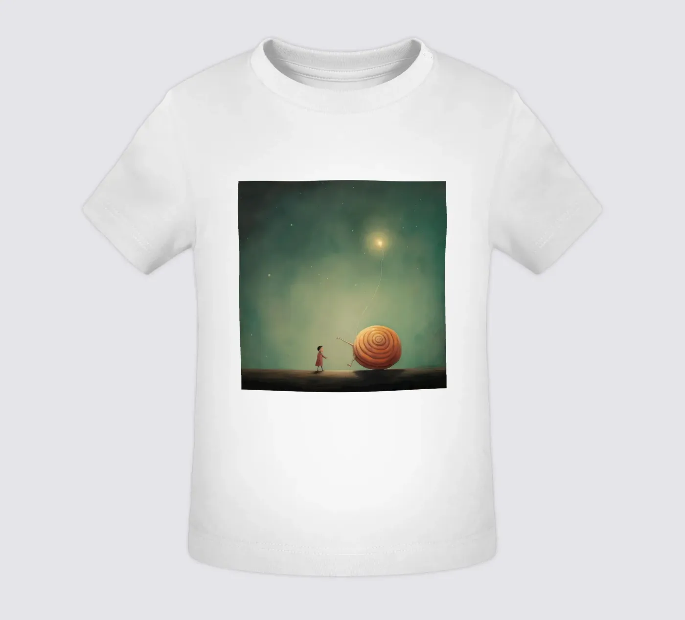 Minimale Schnecke Baby T-Shirt von Minimal Animal Art