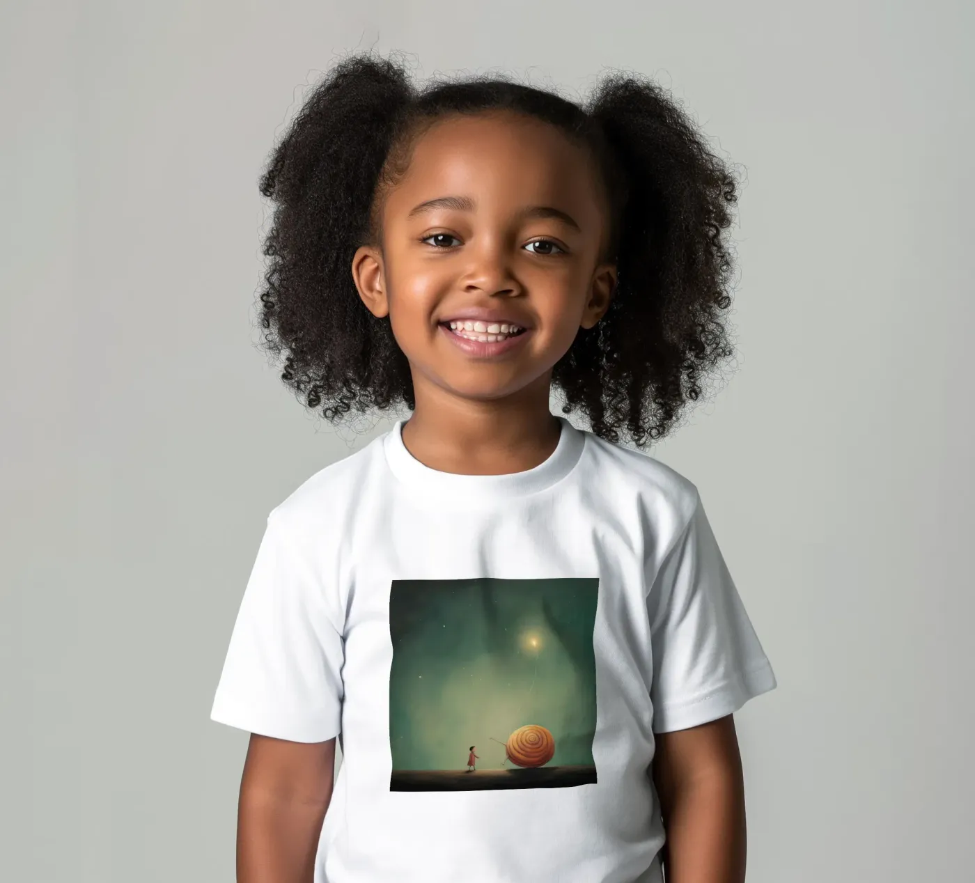 Minimal Snail t-shirt bambini da Minimal Animal Art