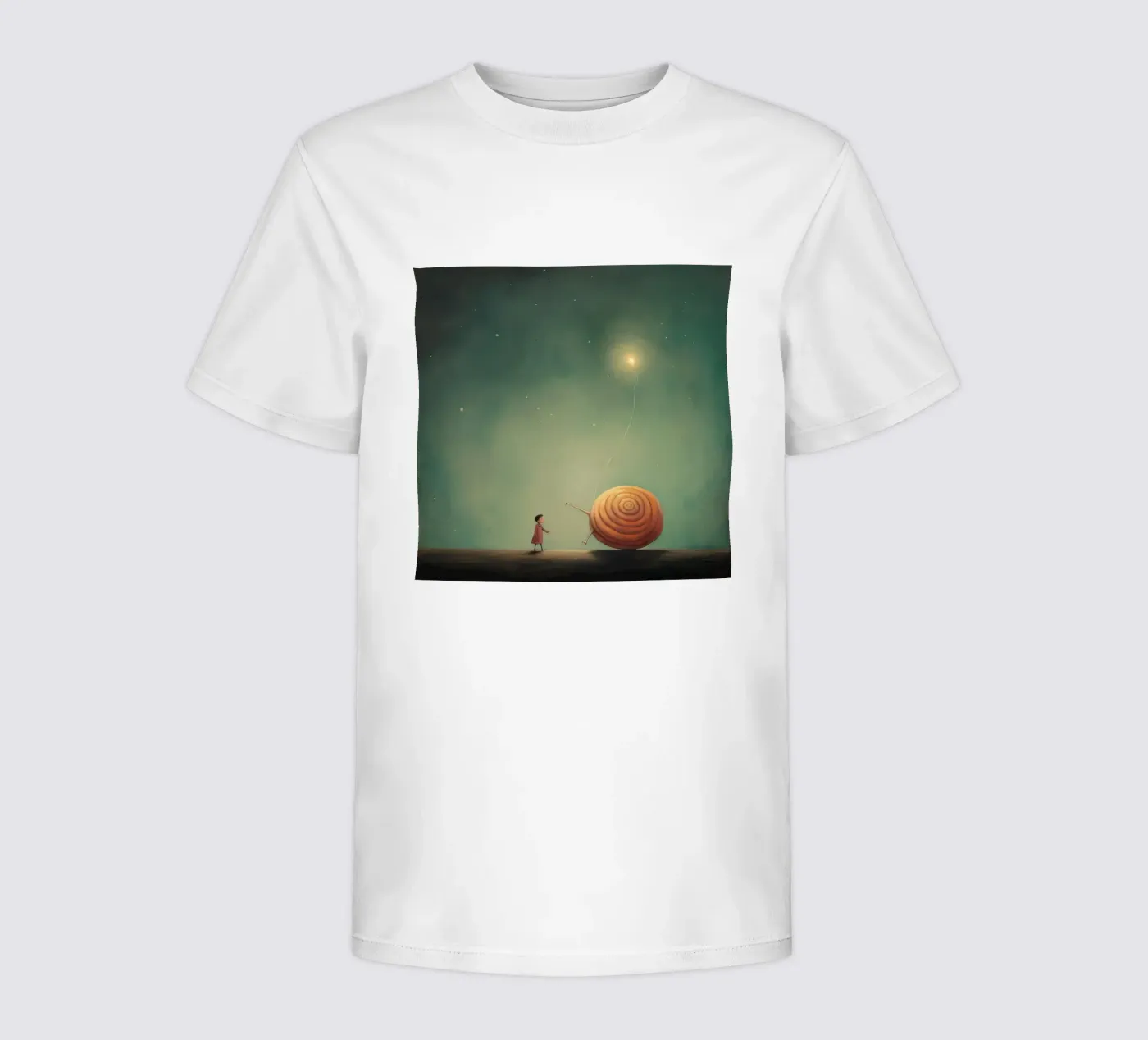 Minimale Schnecke Kinder T-Shirt von Minimal Animal Art