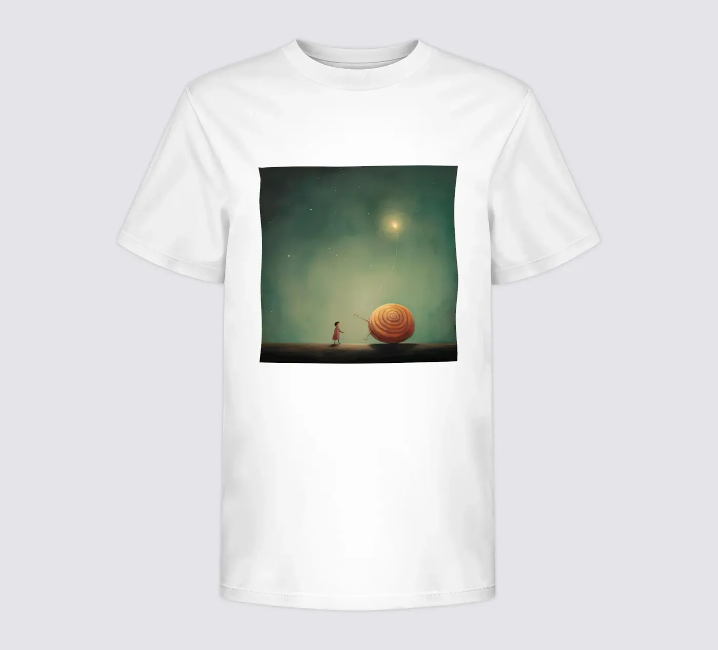 Minimal Snail t-shirt bambini da Minimal Animal Art
