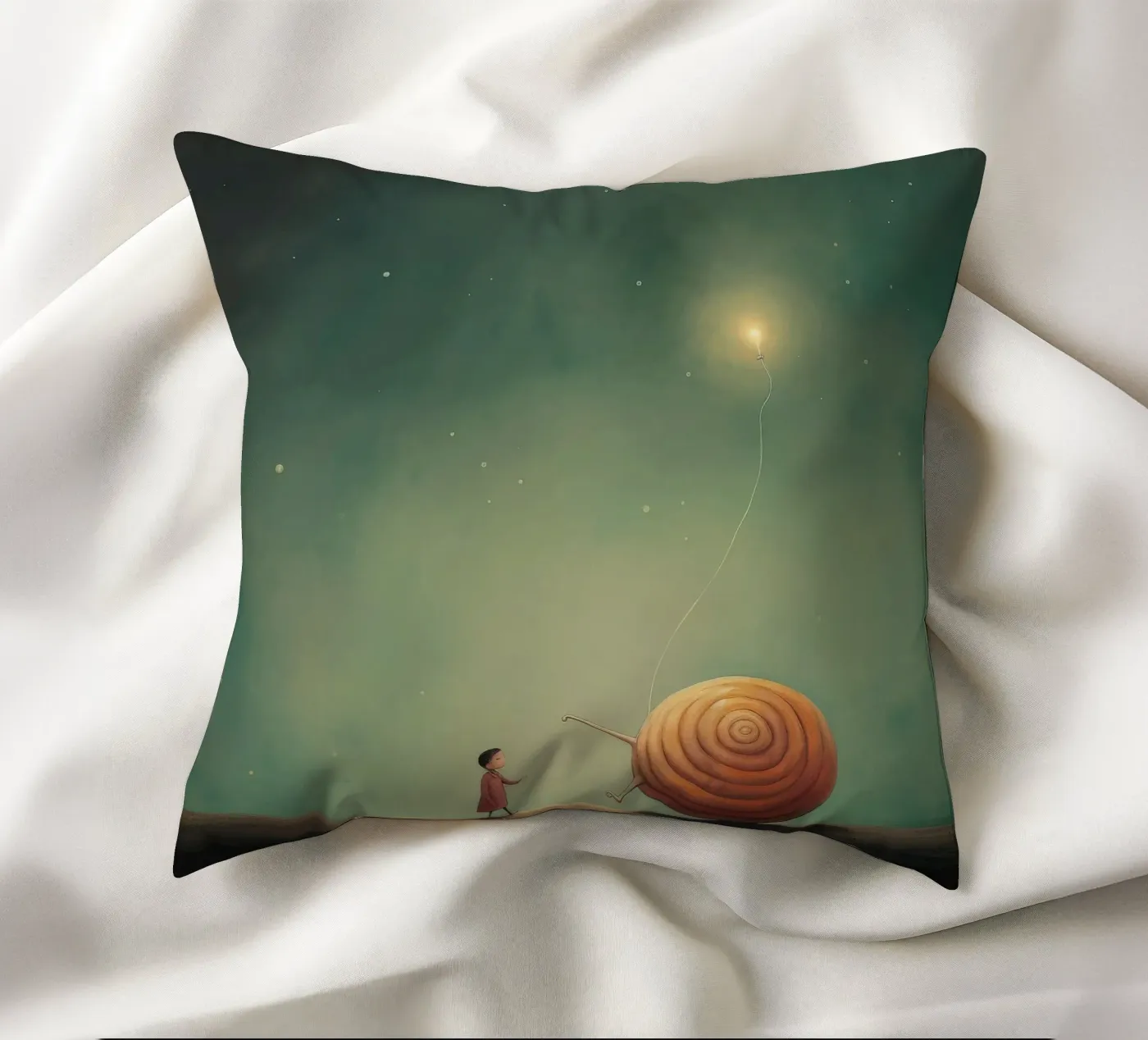 Minimal Snail cuscino da Minimal Animal Art