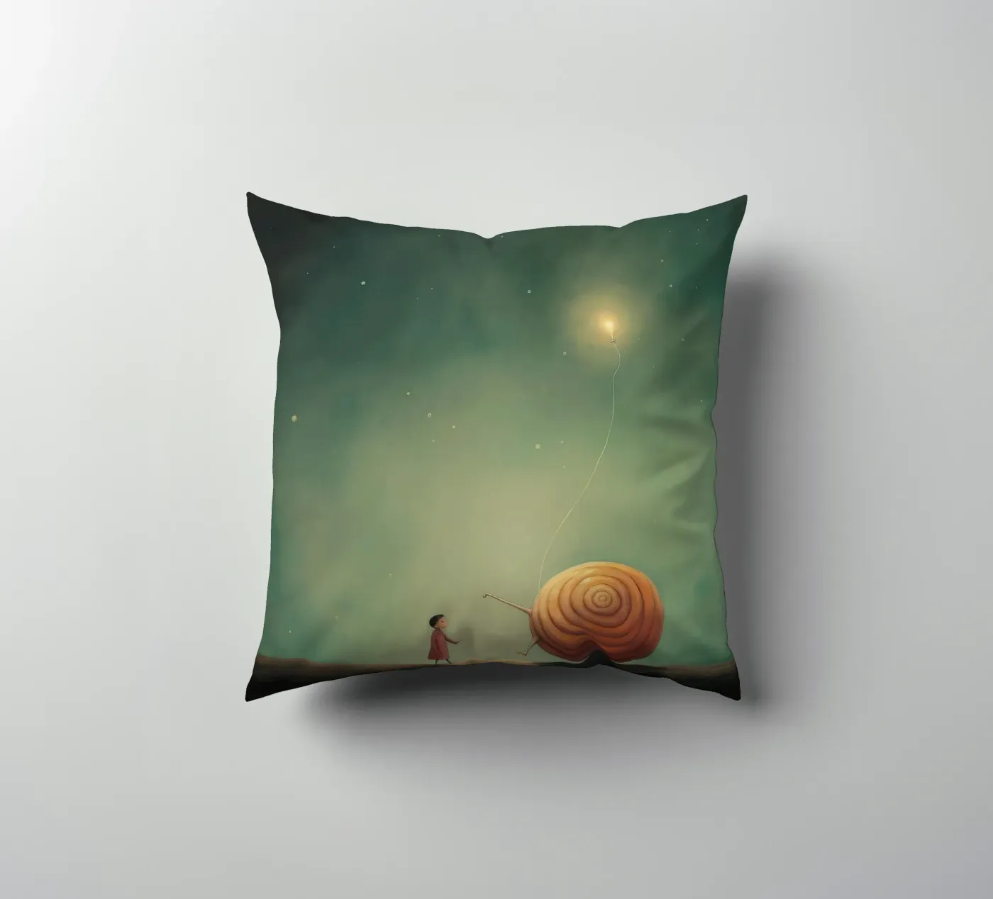 Minimal Snail cuscino da Minimal Animal Art
