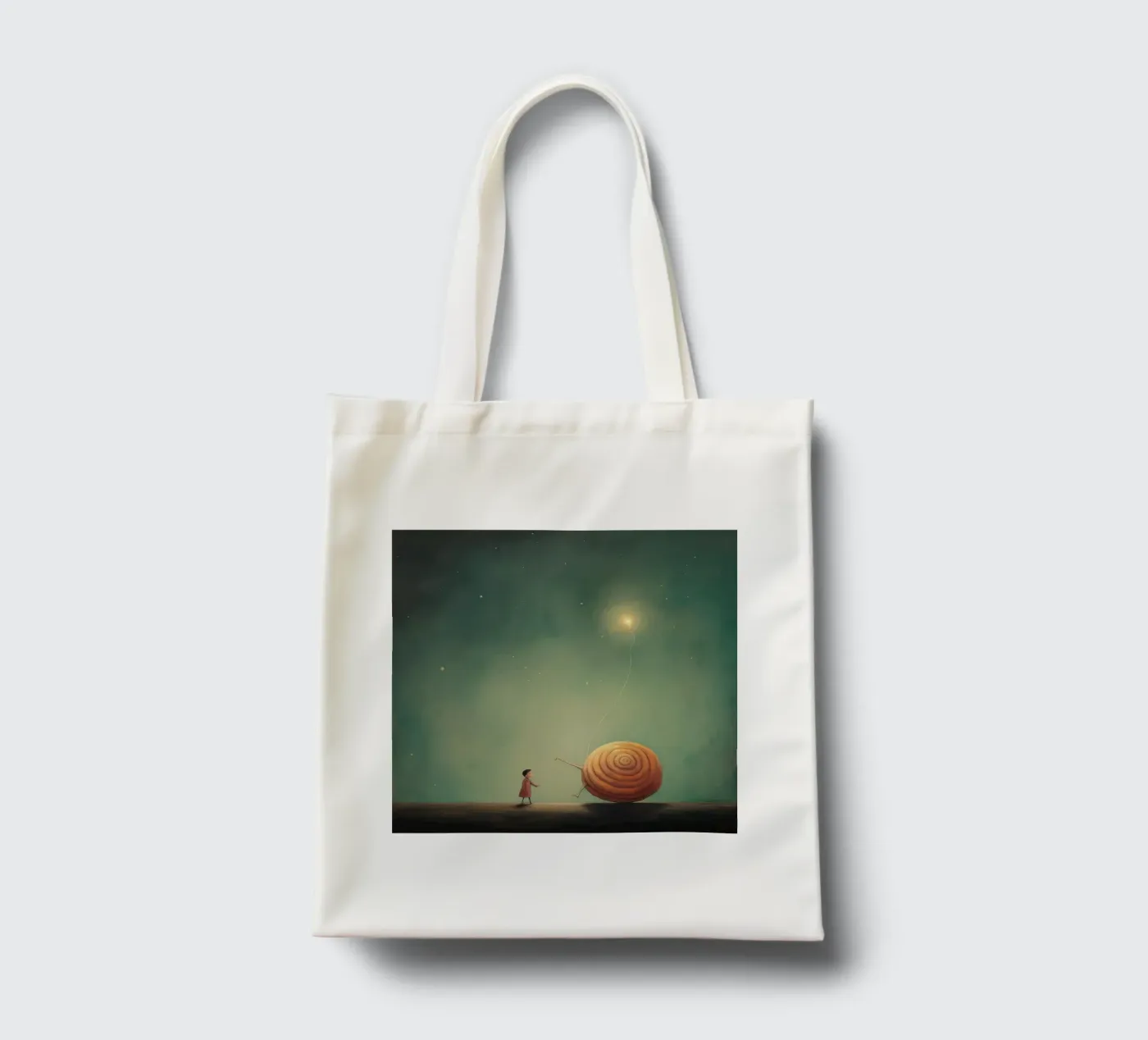 Lumaca minimale borsa in juta da Minimal Animal Art