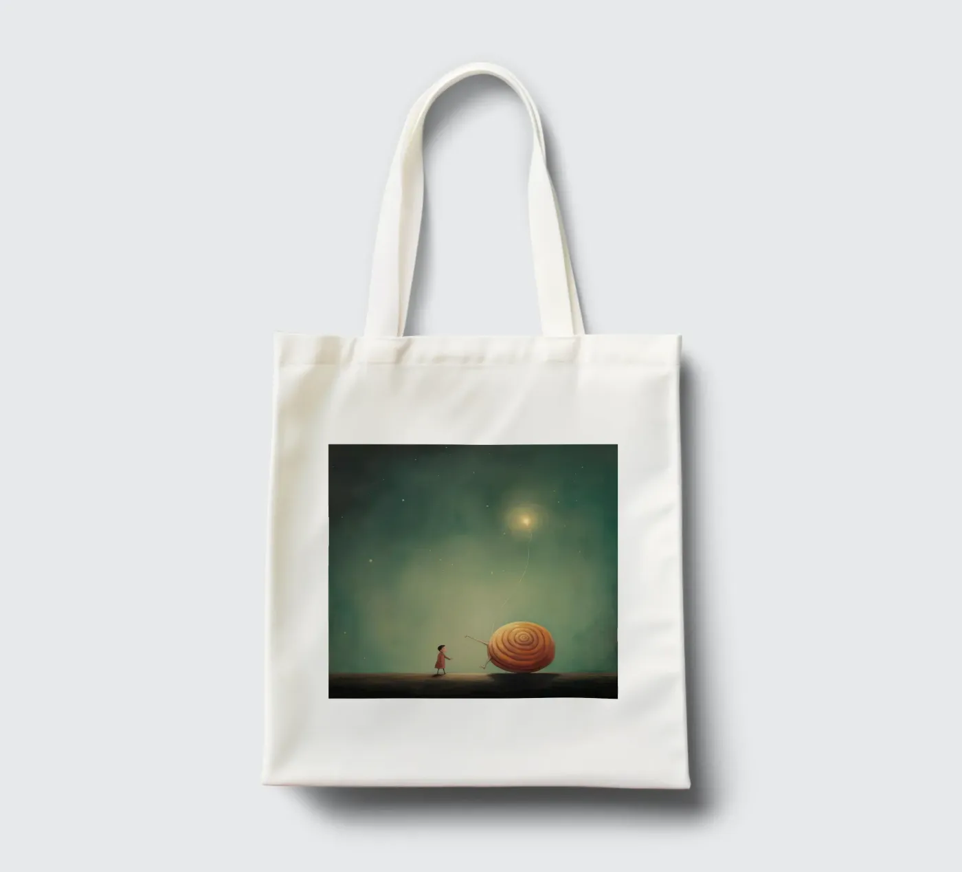 Minimal Snail borsa in juta da Minimal Animal Art
