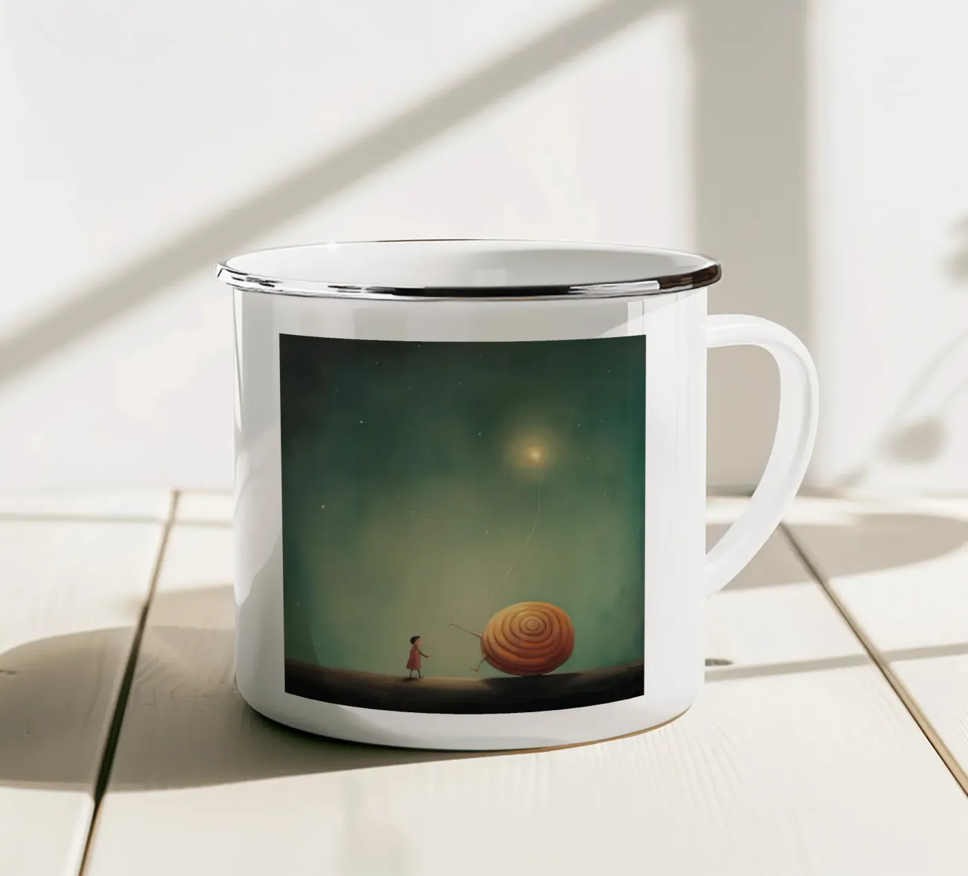 Minimal Snail tazza in smalto da Minimal Animal Art