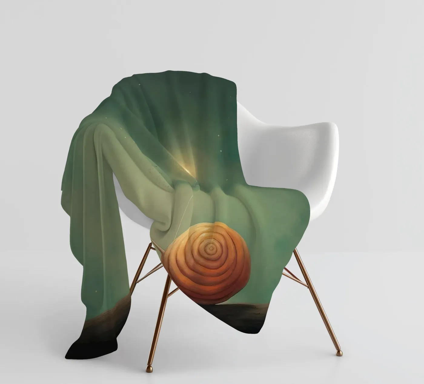 Minimal Snail coperta in pile da Minimal Animal Art