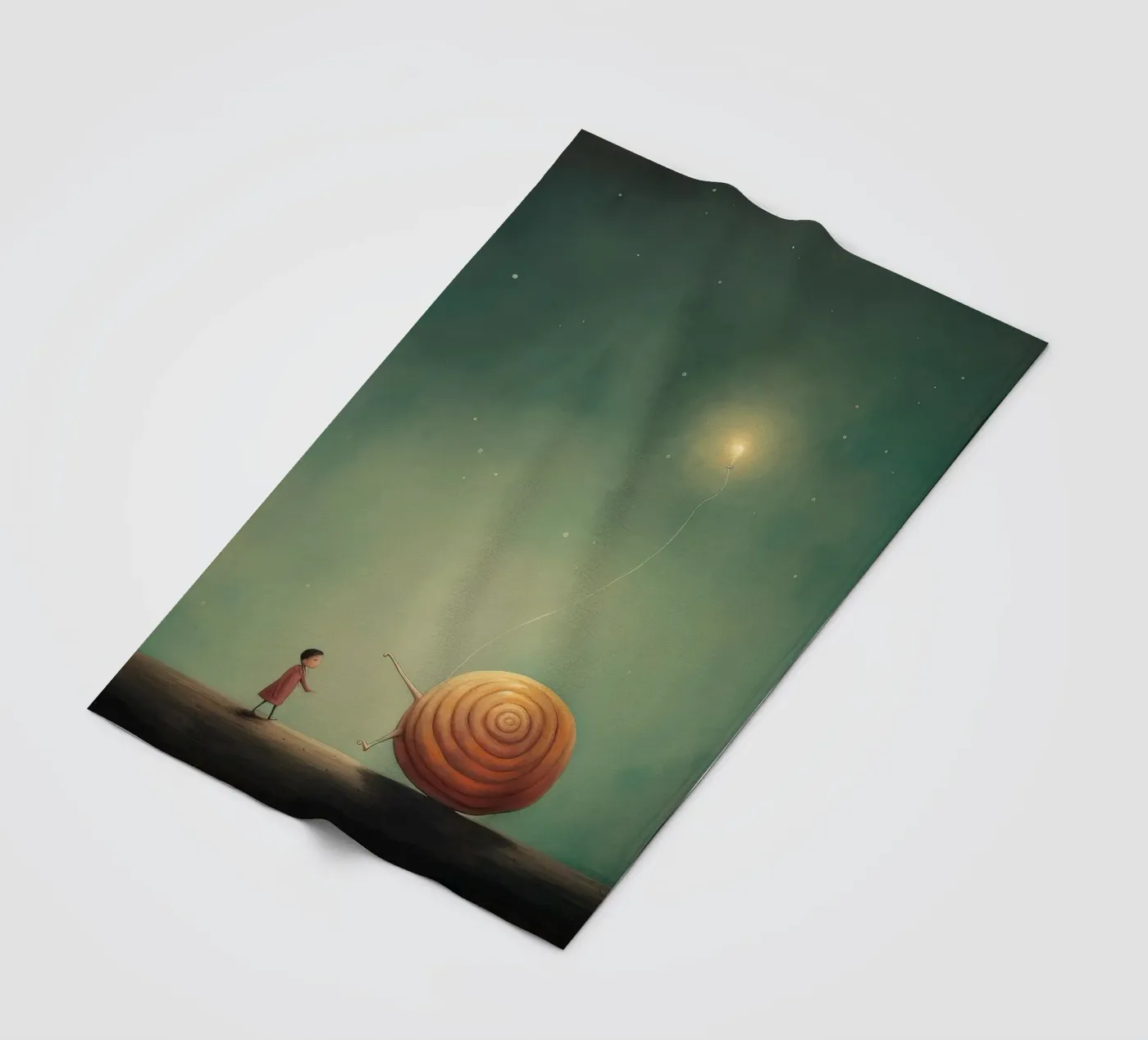 Minimal Snail coperta in pile da Minimal Animal Art