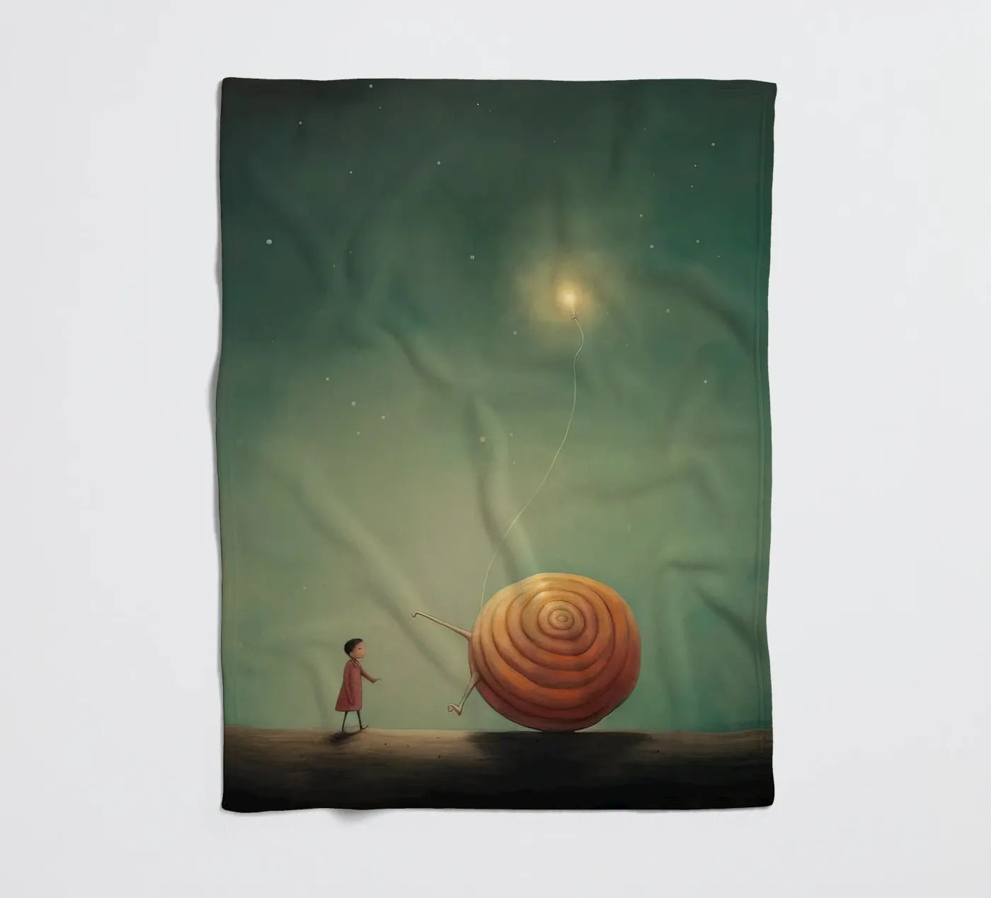 Minimal Snail coperta in pile da Minimal Animal Art
