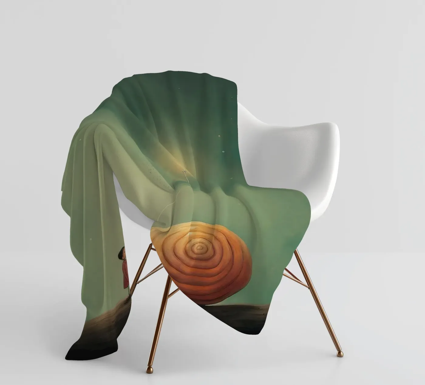 Minimal Snail coperta in pile da Minimal Animal Art