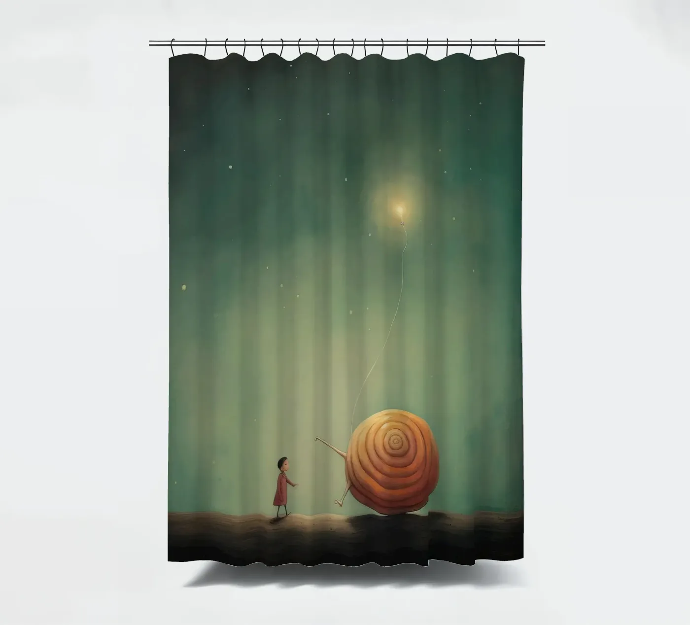 Minimal Snail tenda da doccia da Minimal Animal Art