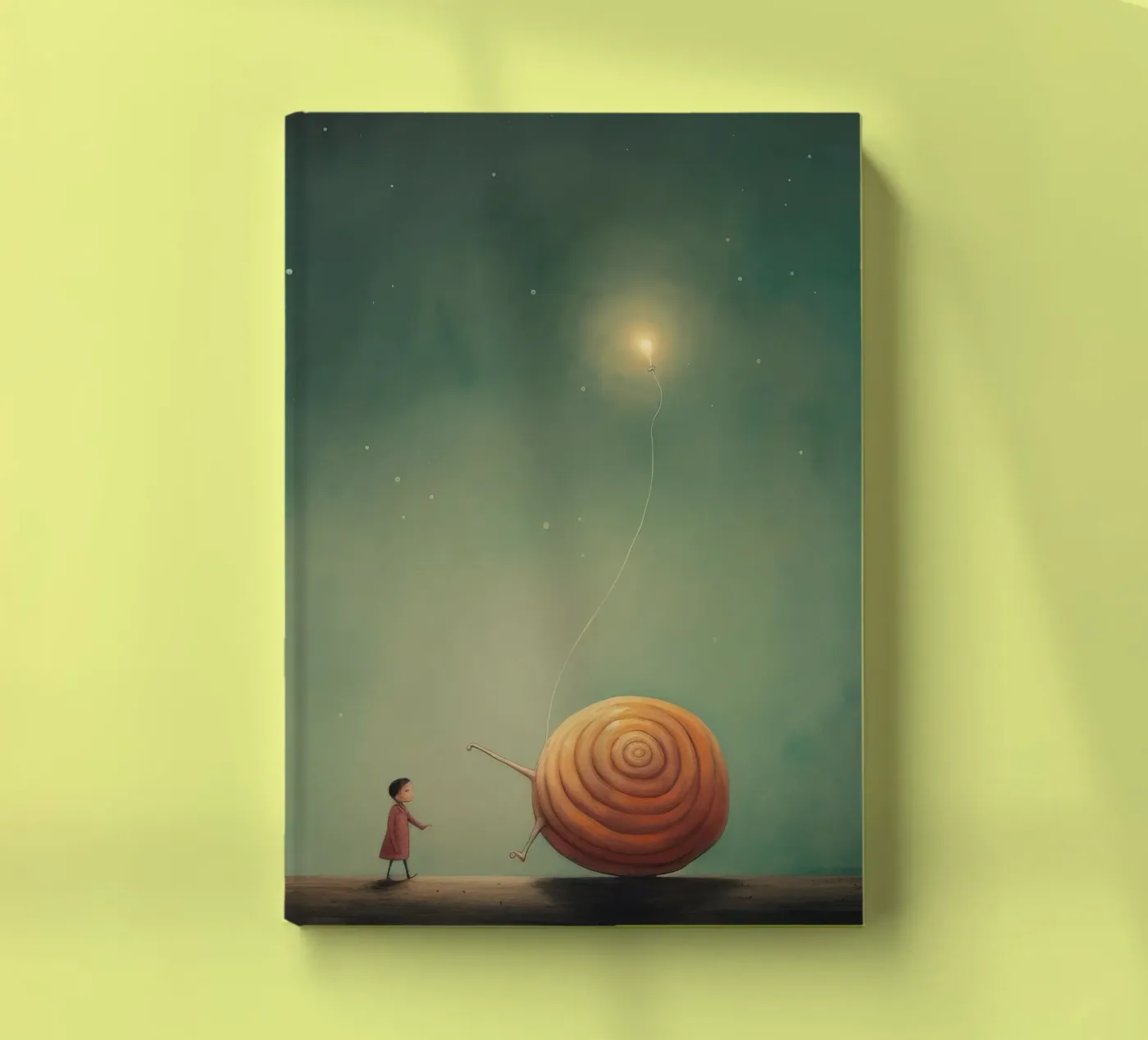 Minimal Snail quaderno da Minimal Animal Art