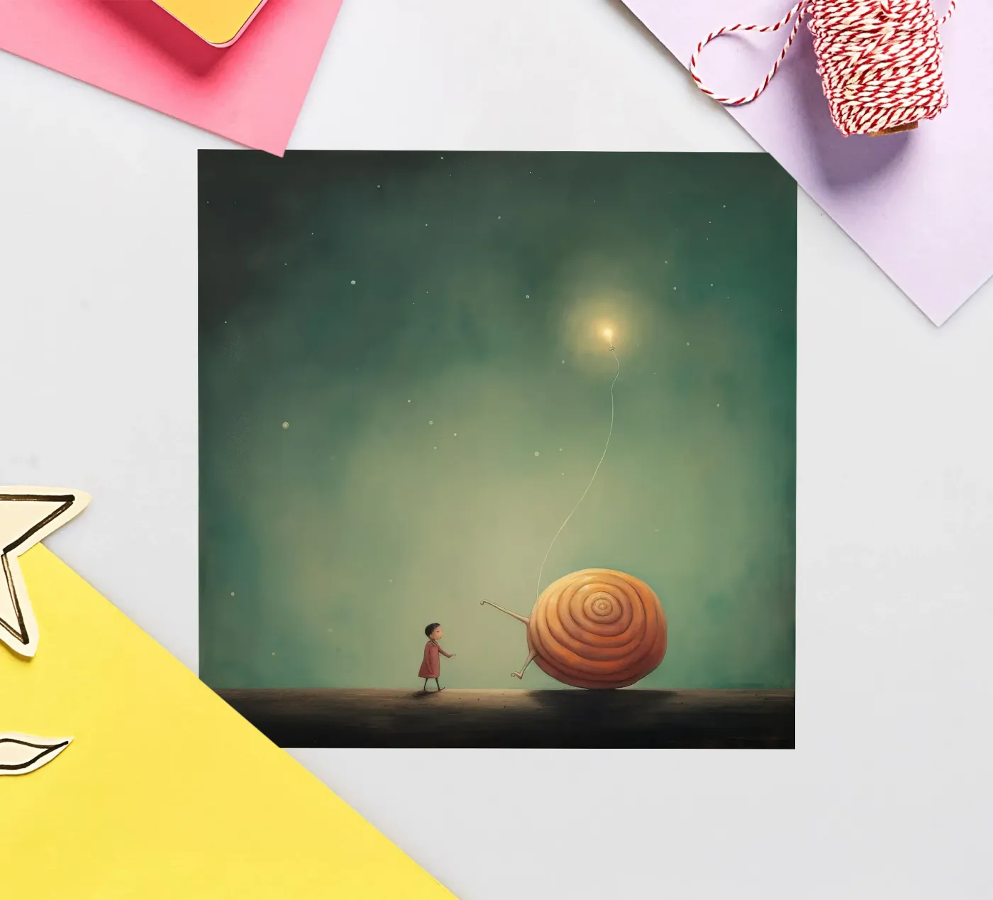 Minimal Snail Sticker von Minimal Animal Art
