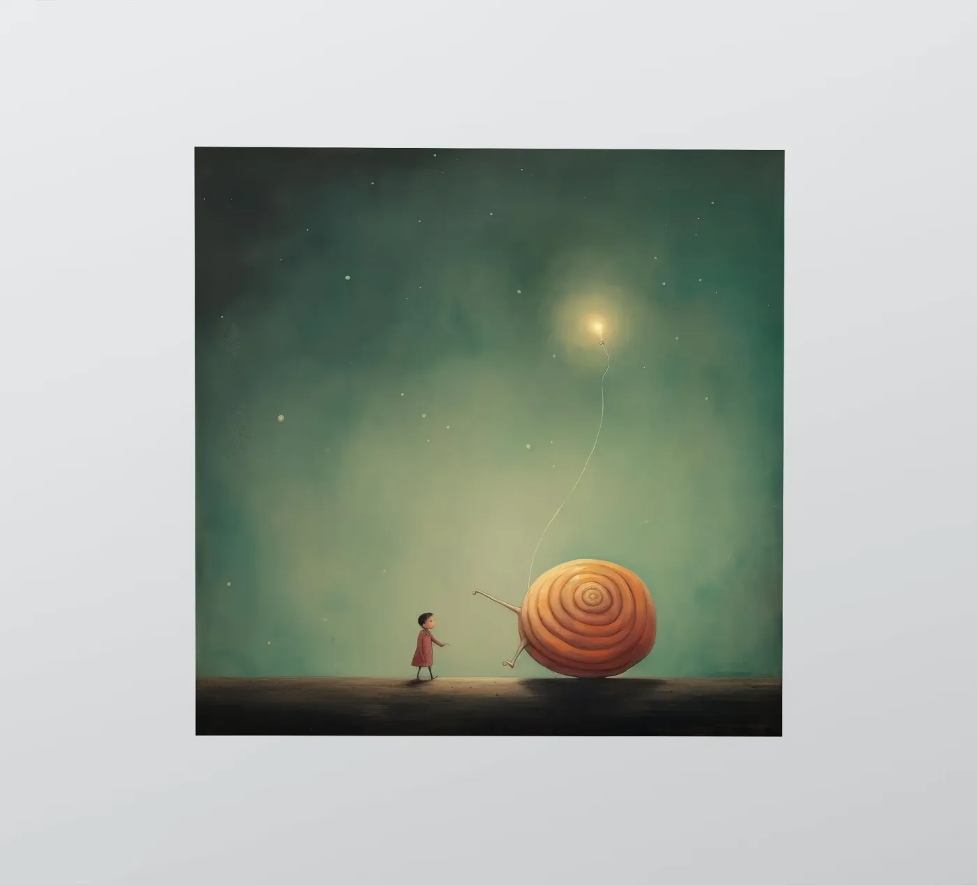 Minimal Snail Sticker von Minimal Animal Art