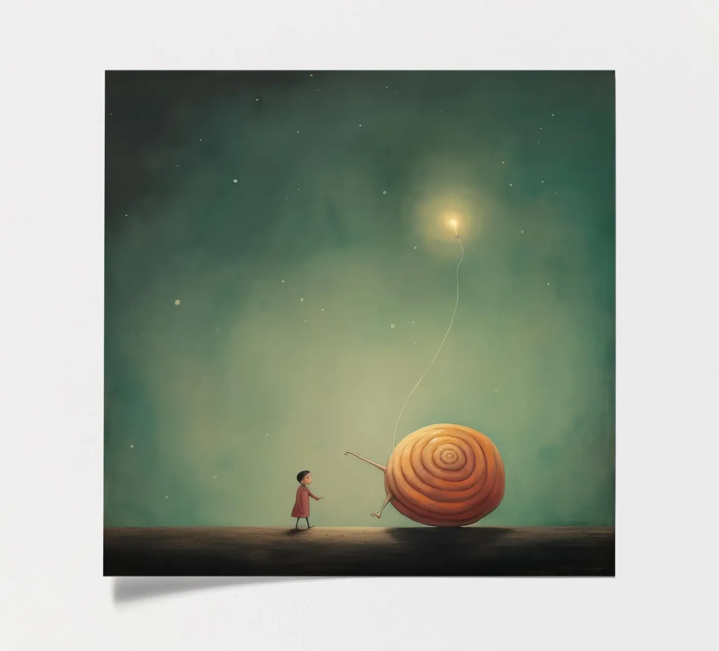 Minimal Snail foglio adesivo da Minimal Animal Art
