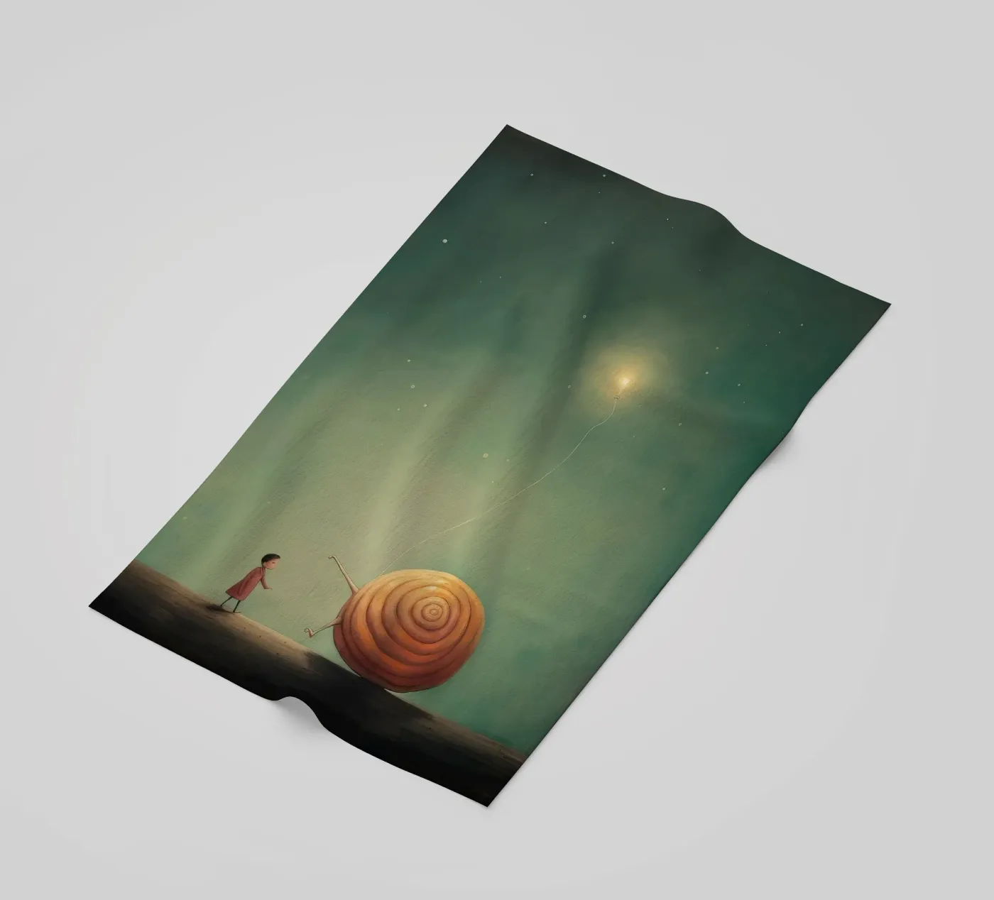Minimal Snail telo mare da Minimal Animal Art