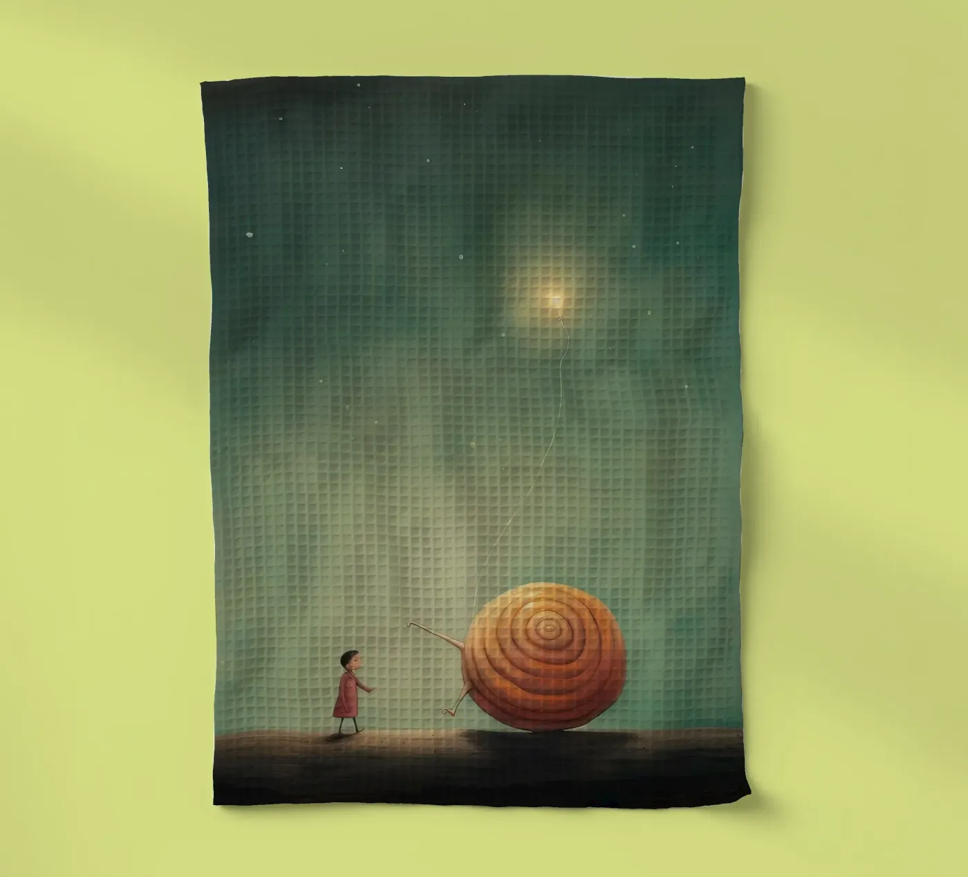 Minimal Snail canovaccio da cucina da Minimal Animal Art