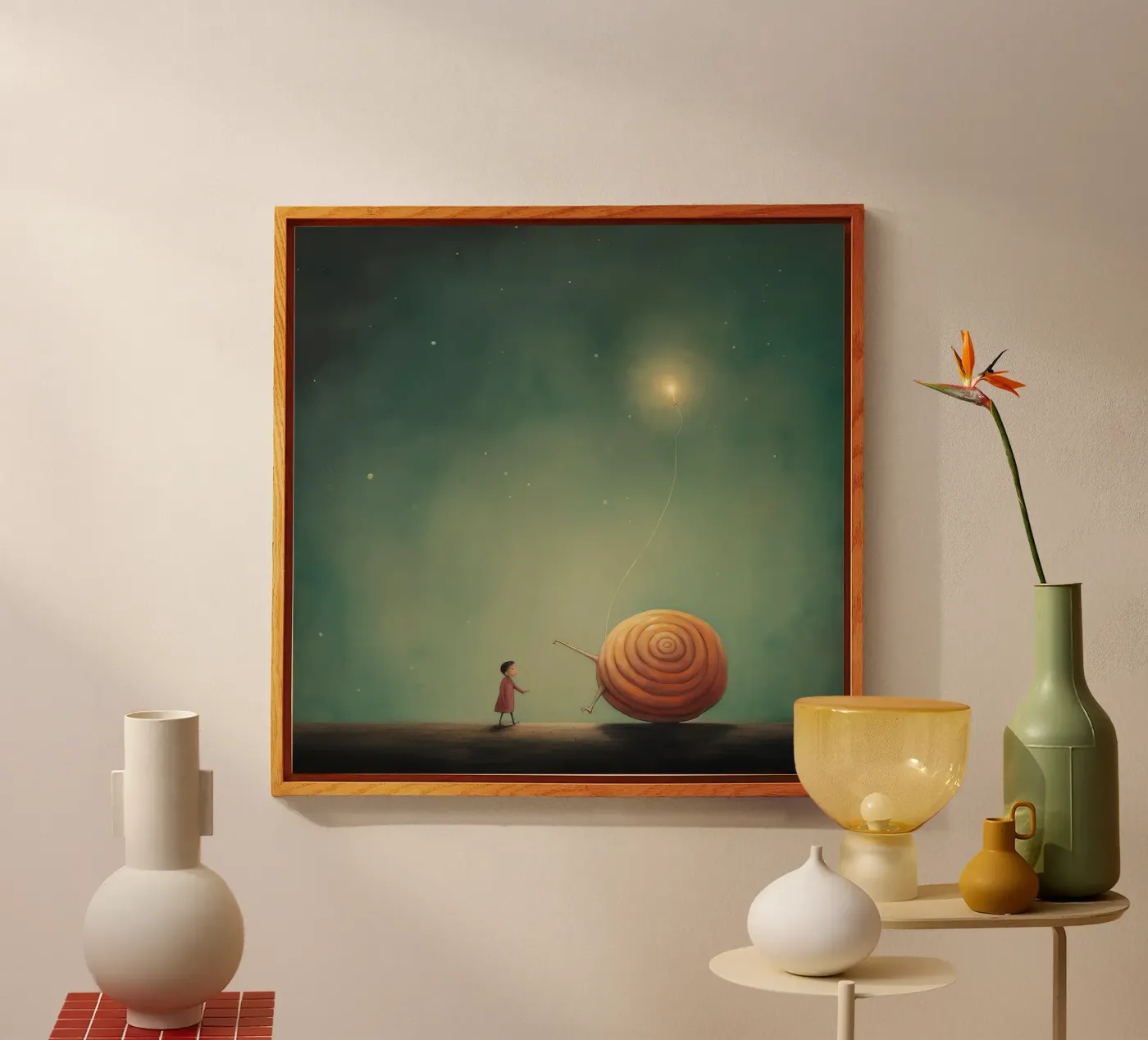 Minimal Snail plexiglass da Minimal Animal Art