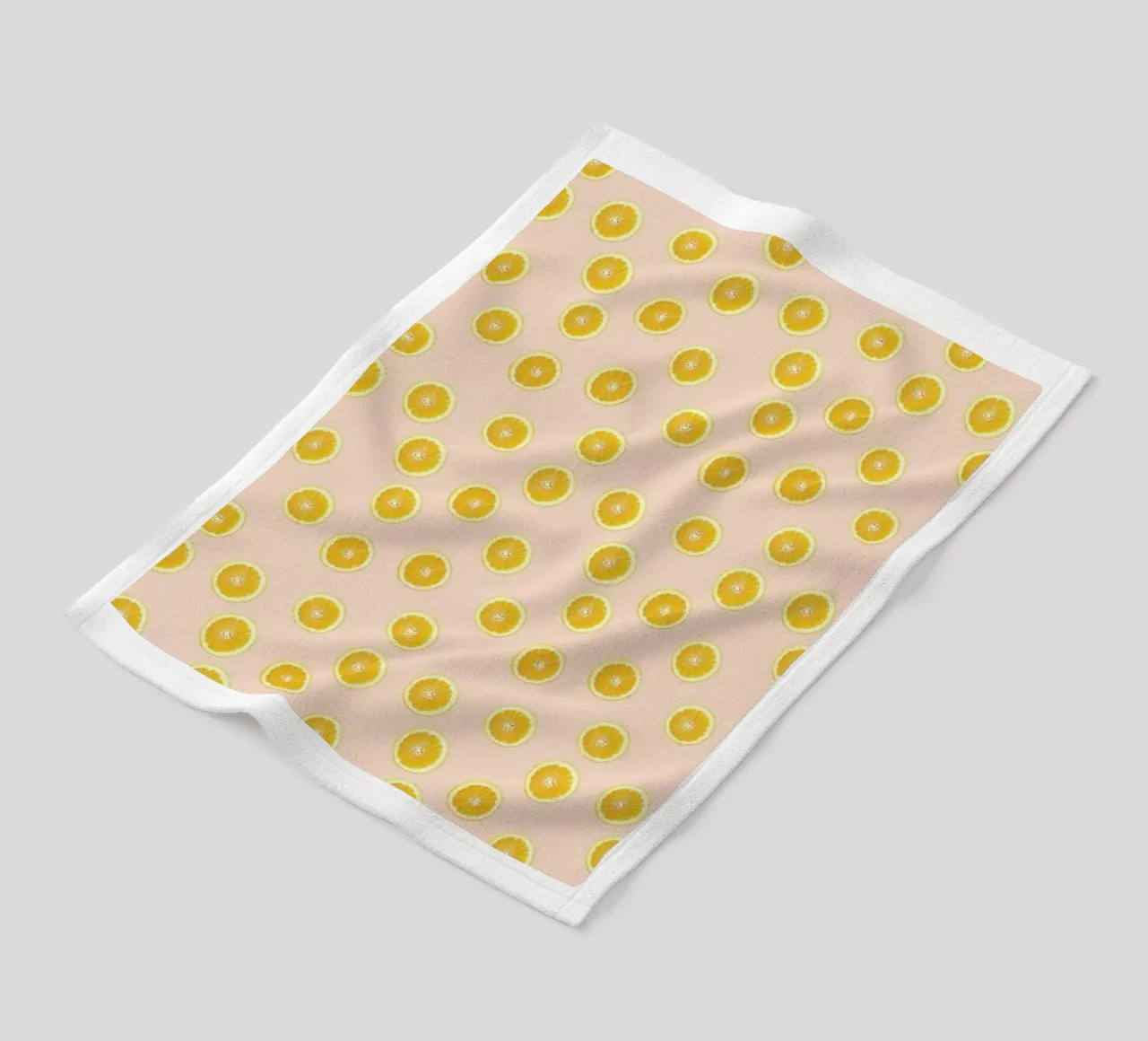 Oranges Fleecedecke von Kind of Style