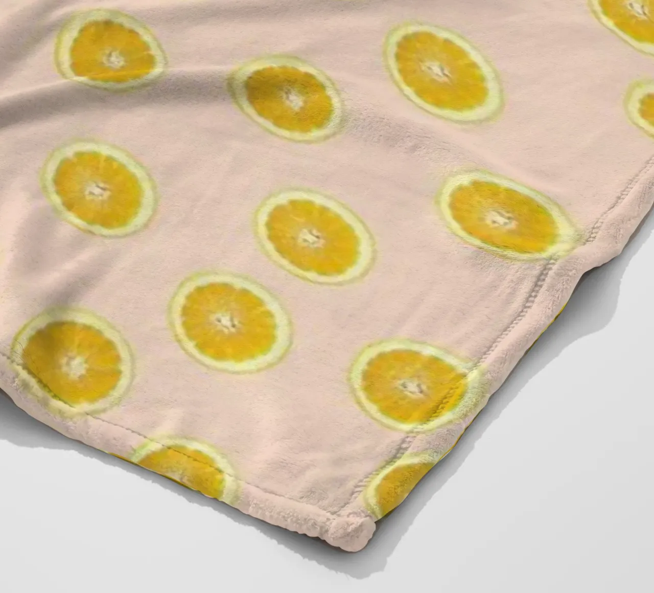 Oranges Fleecedecke von Kind of Style