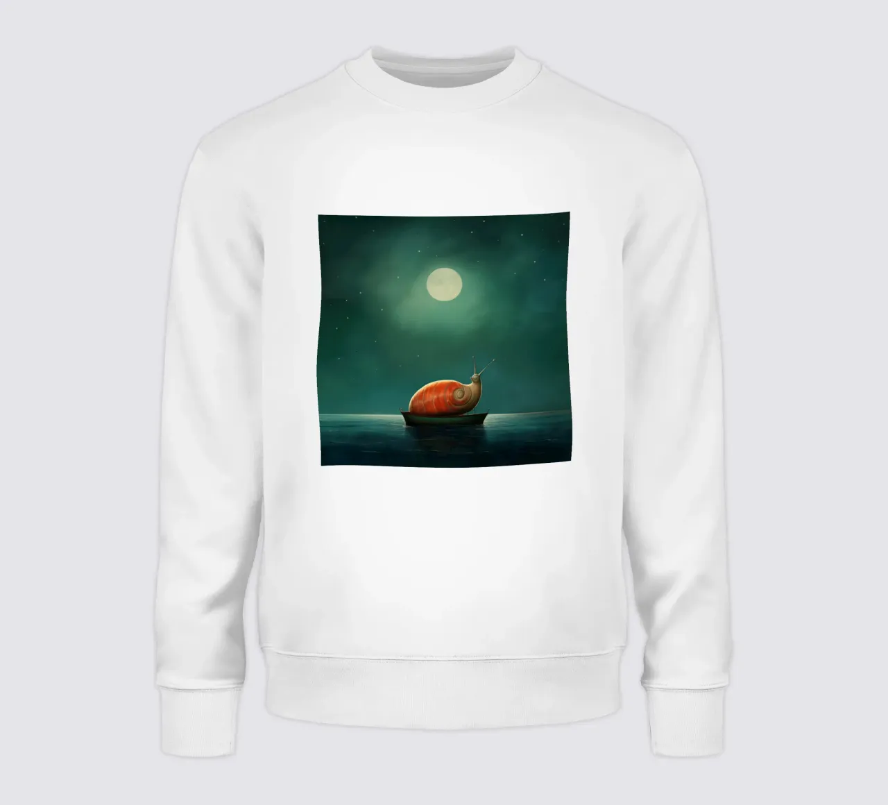 Lumaca minima 3 felpa da Minimal Animal Art