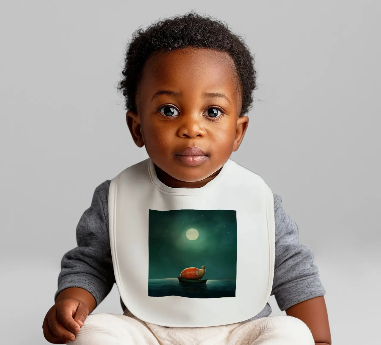 Lumaca minima 3 bavaglino da Minimal Animal Art