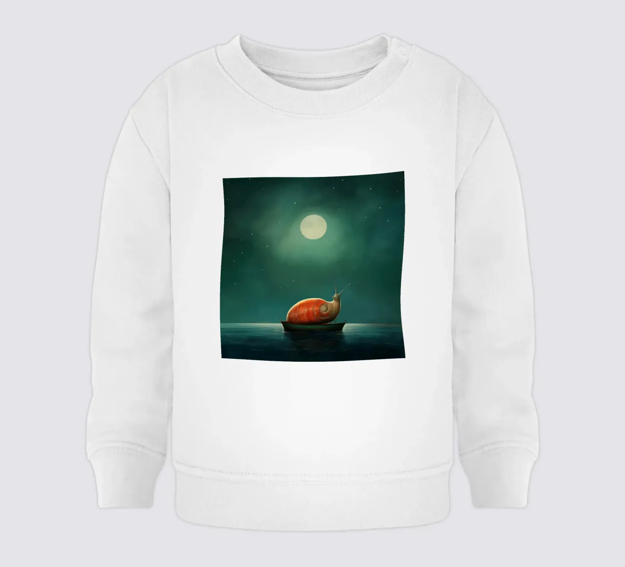 Lumaca minima 3 felpa neonato da Minimal Animal Art