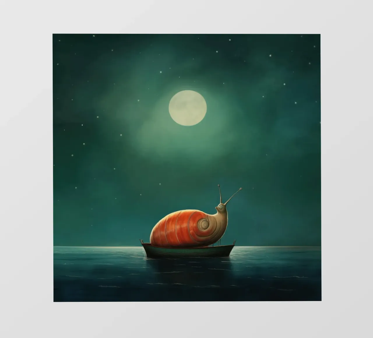 Lumaca minima 3 pellicola backlit da Minimal Animal Art