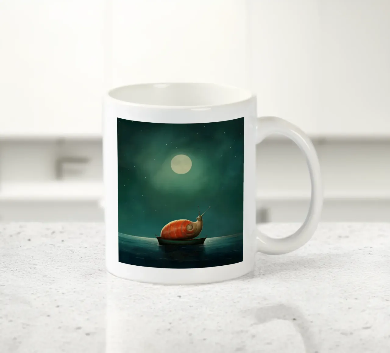 Lumaca minima 3 tazza in ceramica da Minimal Animal Art