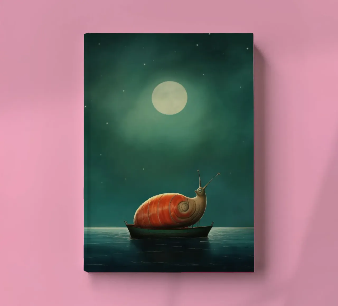 Minimal Snail 3 notebook by Minimal Animal Art