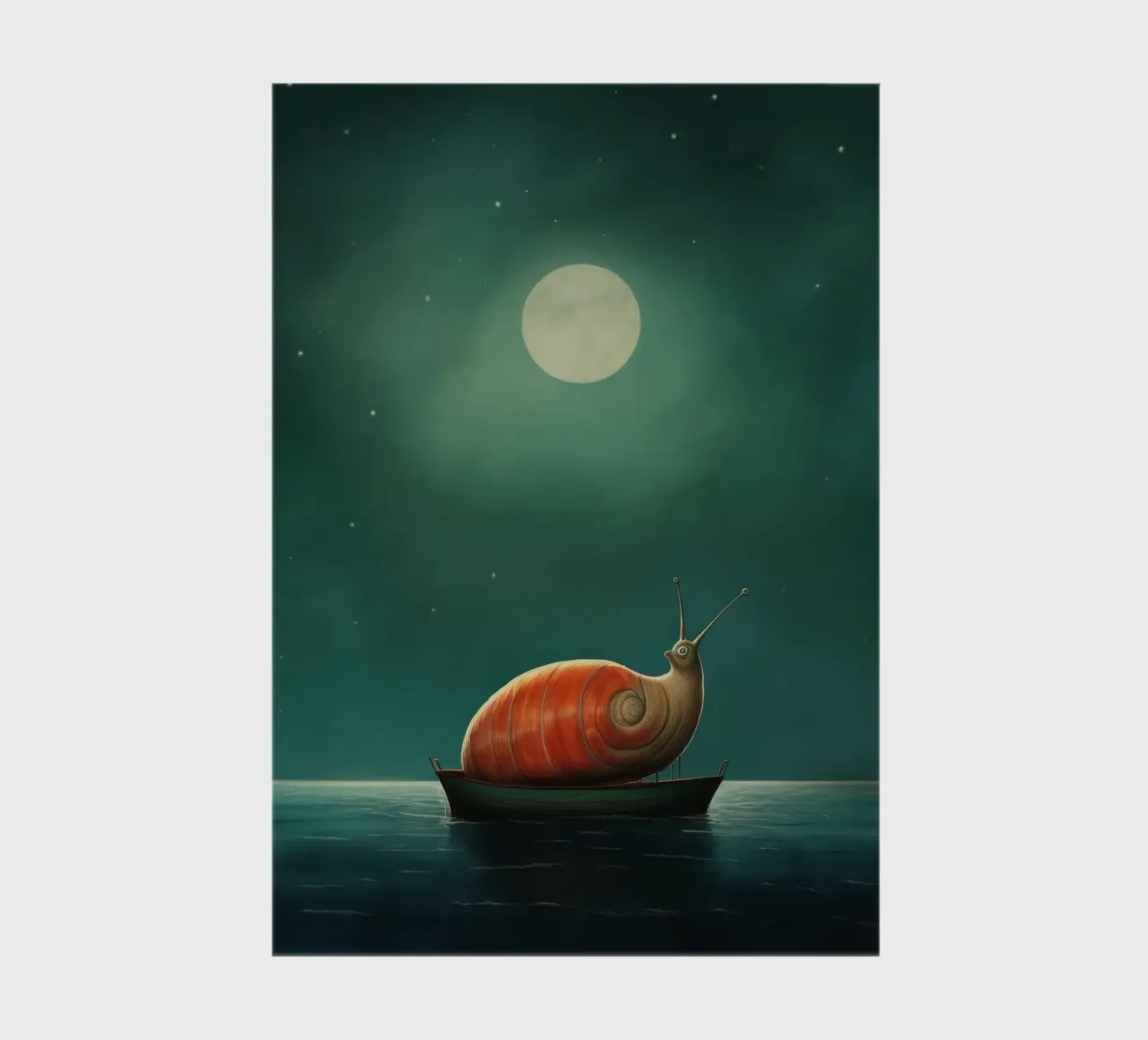 Minimal Snail 3 notebook by Minimal Animal Art