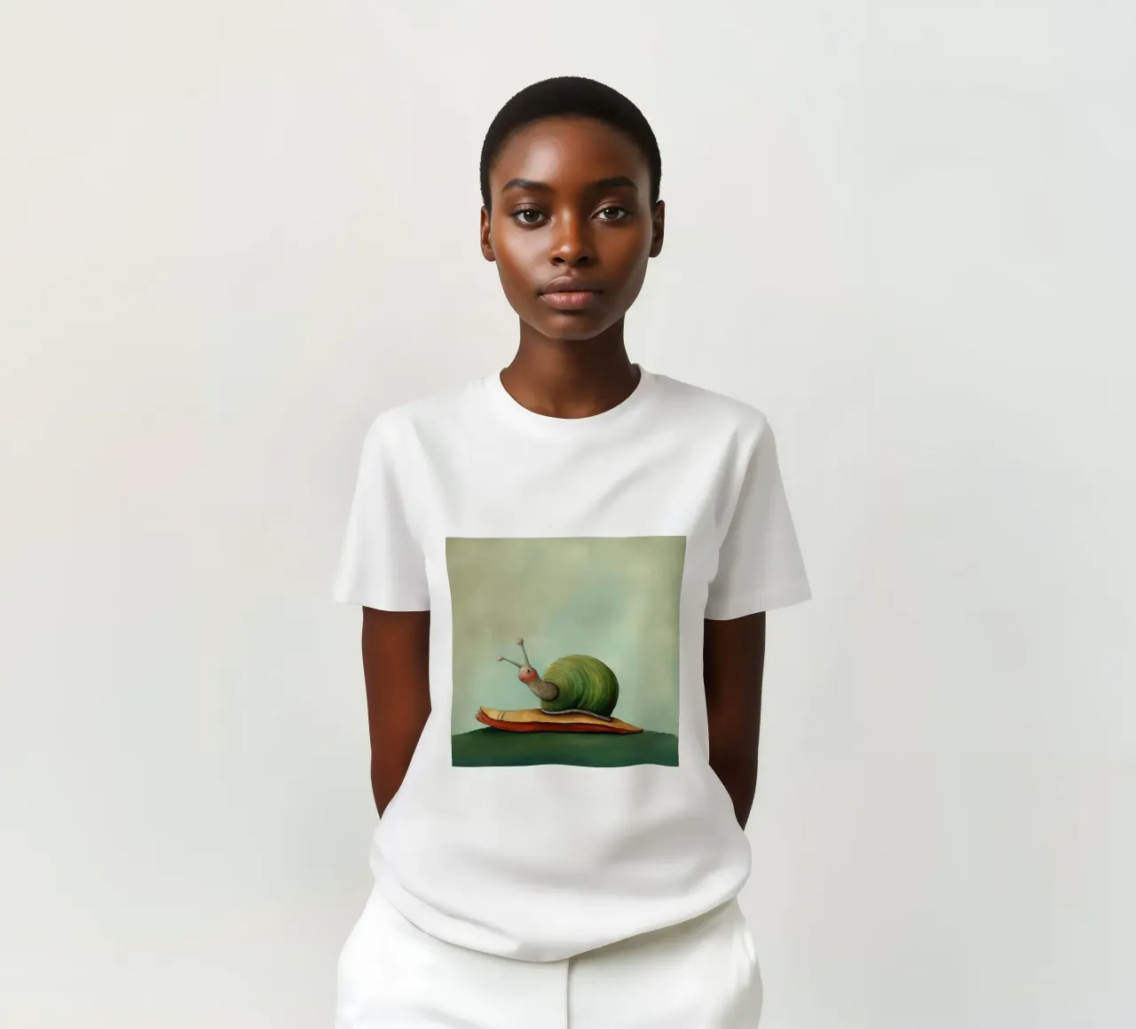 Lumaca minima 4 t-shirt da Minimal Animal Art