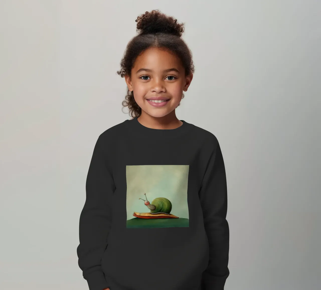 Lumaca minima 4 felpa bambino da Minimal Animal Art