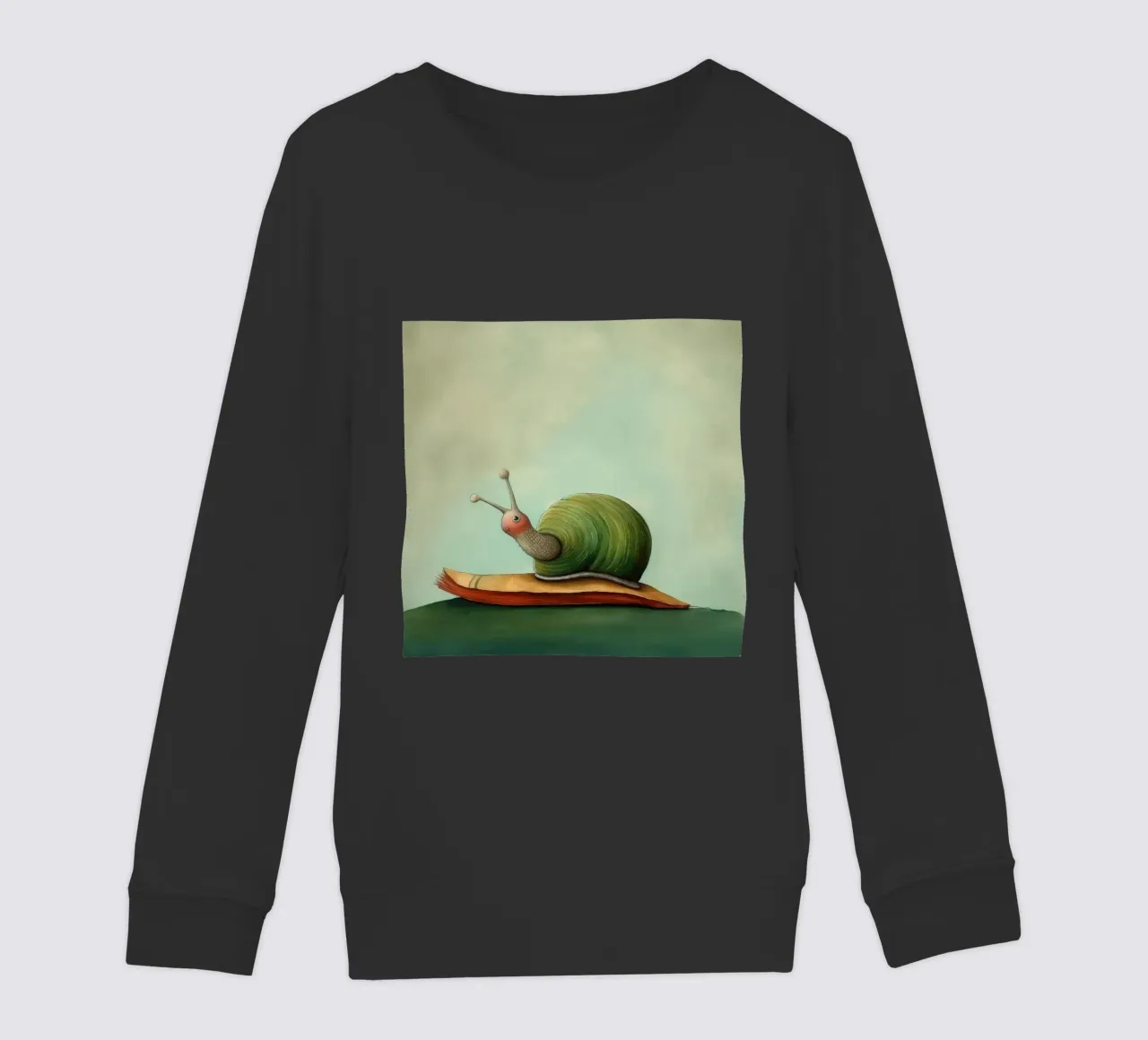 Lumaca minima 4 felpa bambino da Minimal Animal Art