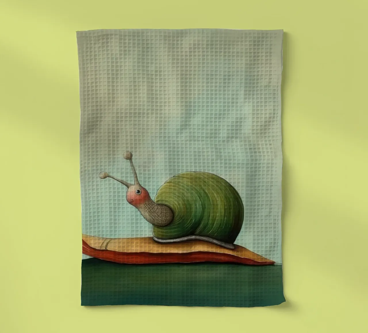 Lumaca minima 4 canovaccio da cucina da Minimal Animal Art