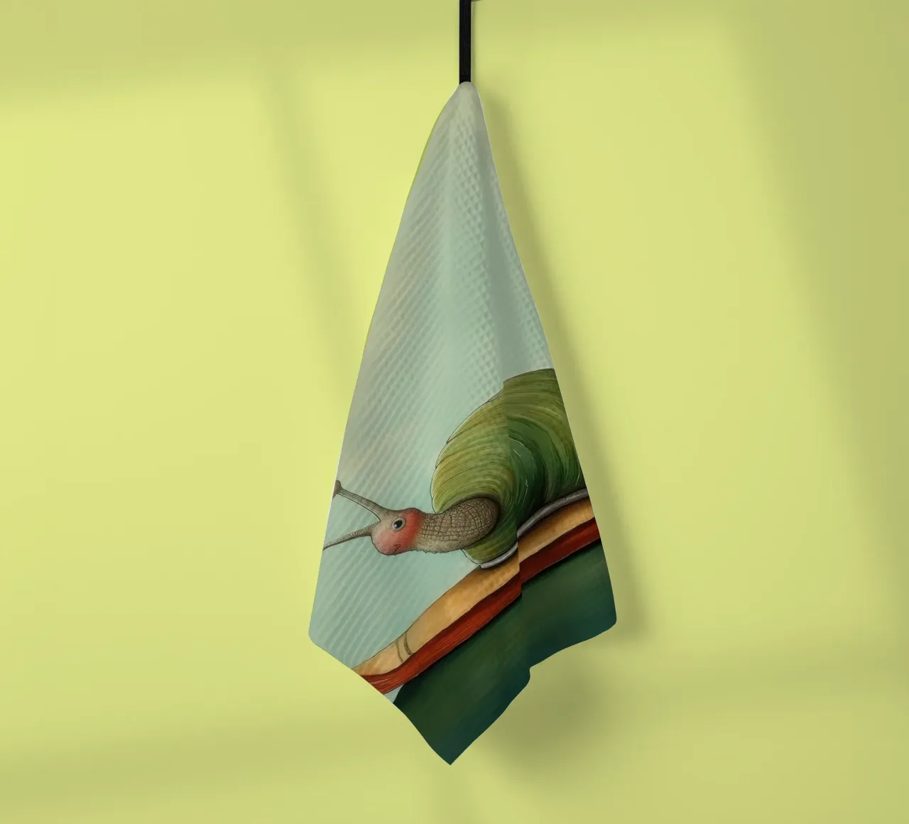 Lumaca minima 4 canovaccio da cucina da Minimal Animal Art