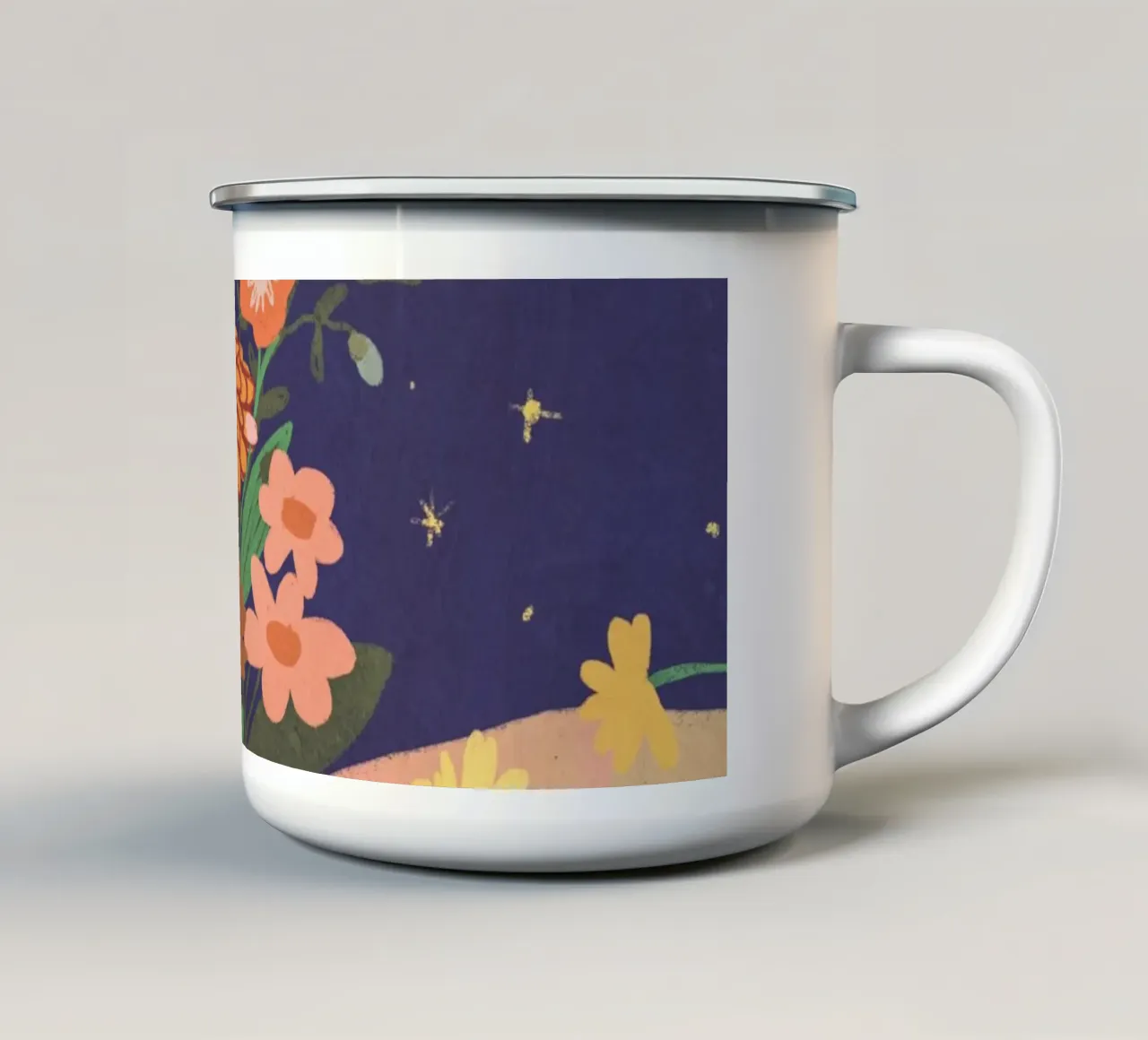 Moonlight flowers tazza in smalto da GigiRosado
