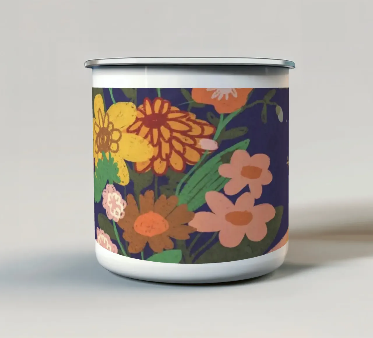 Moonlight flowers tazza in smalto da GigiRosado