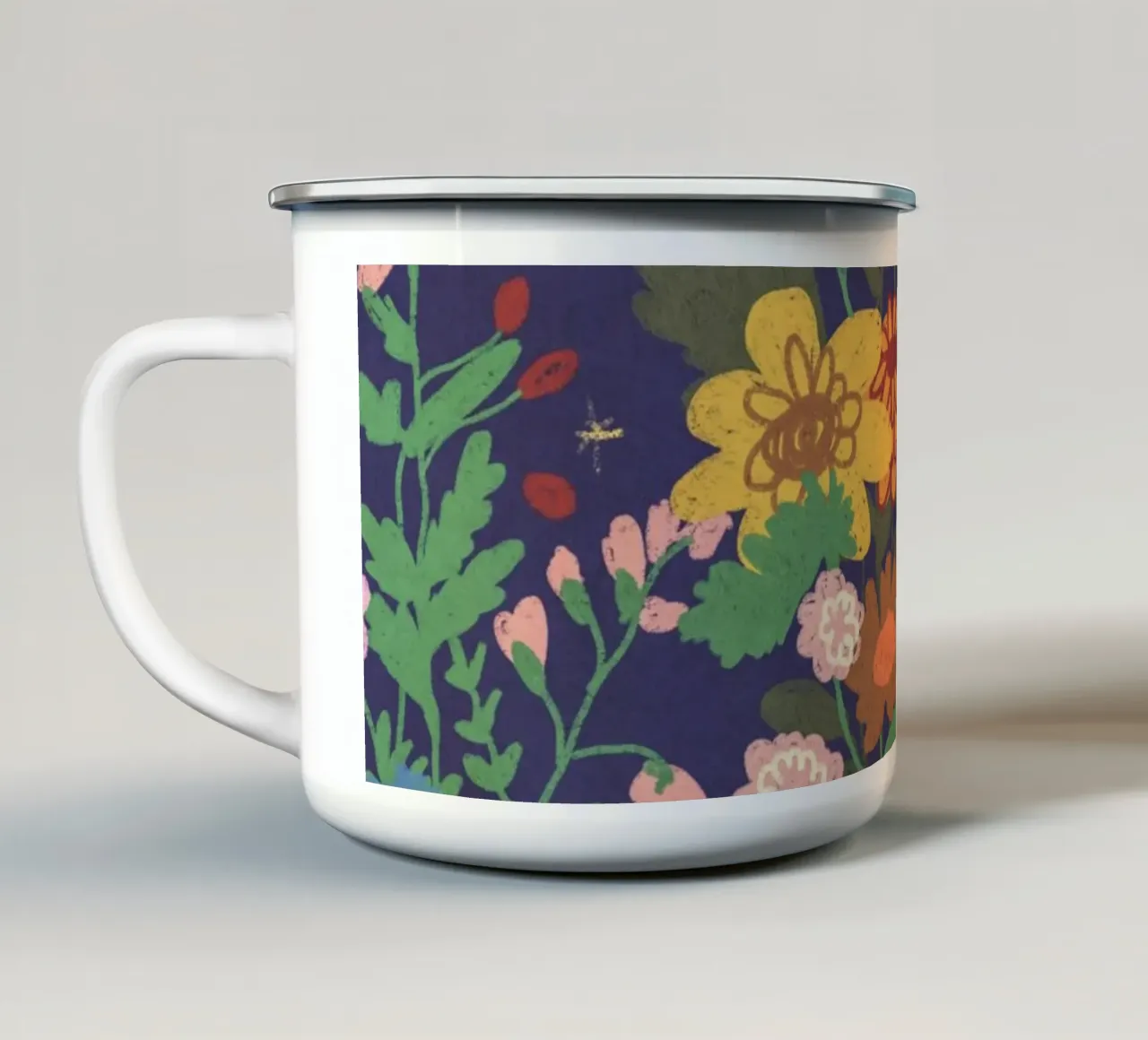 Moonlight flowers tazza in smalto da GigiRosado