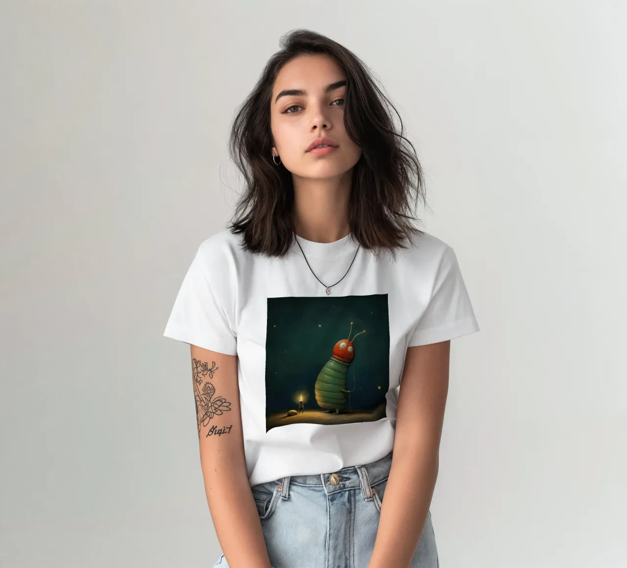 Lumaca minima 1 t-shirt da Minimal Animal Art