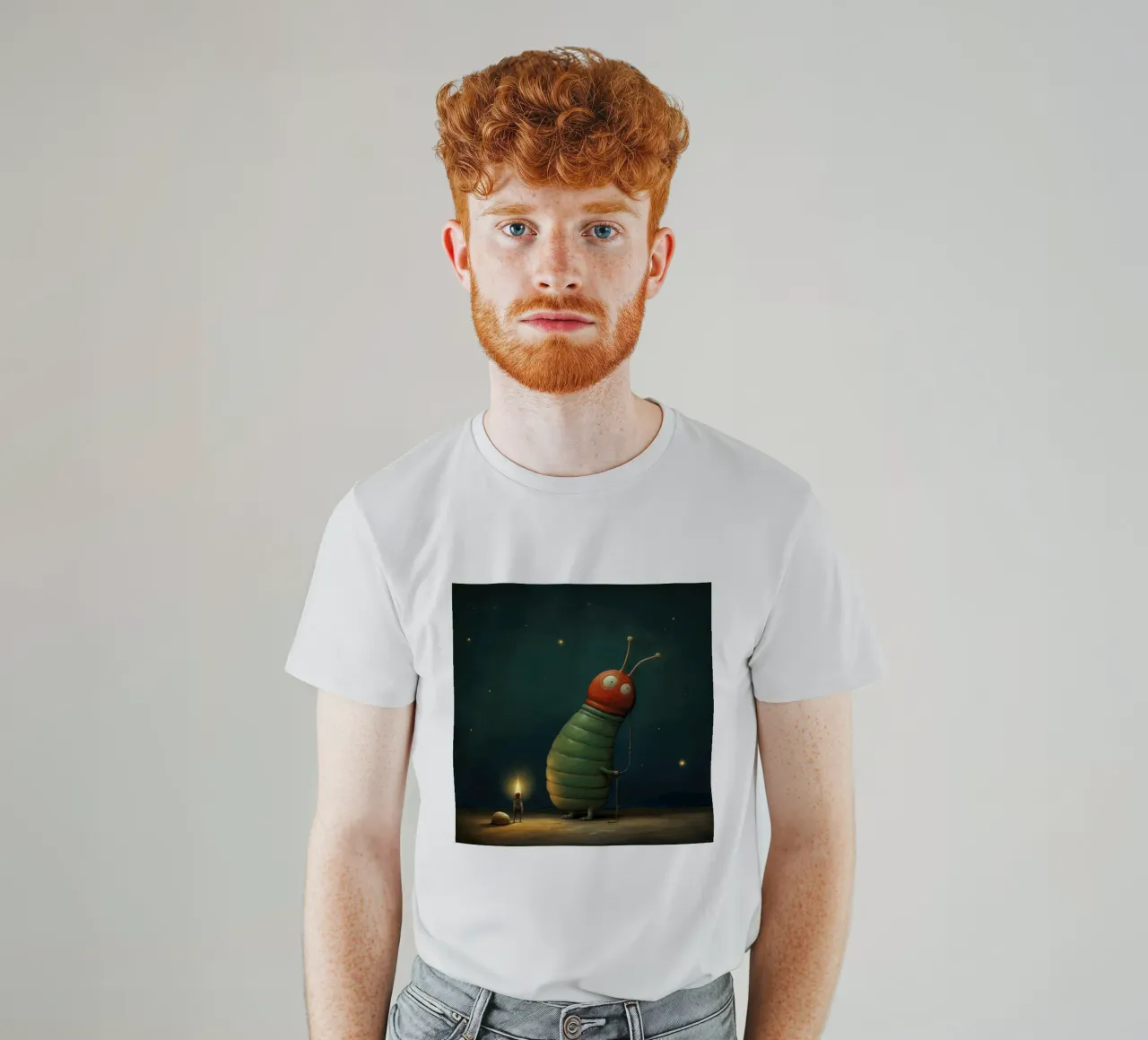 Lumaca minima 1 t-shirt da Minimal Animal Art