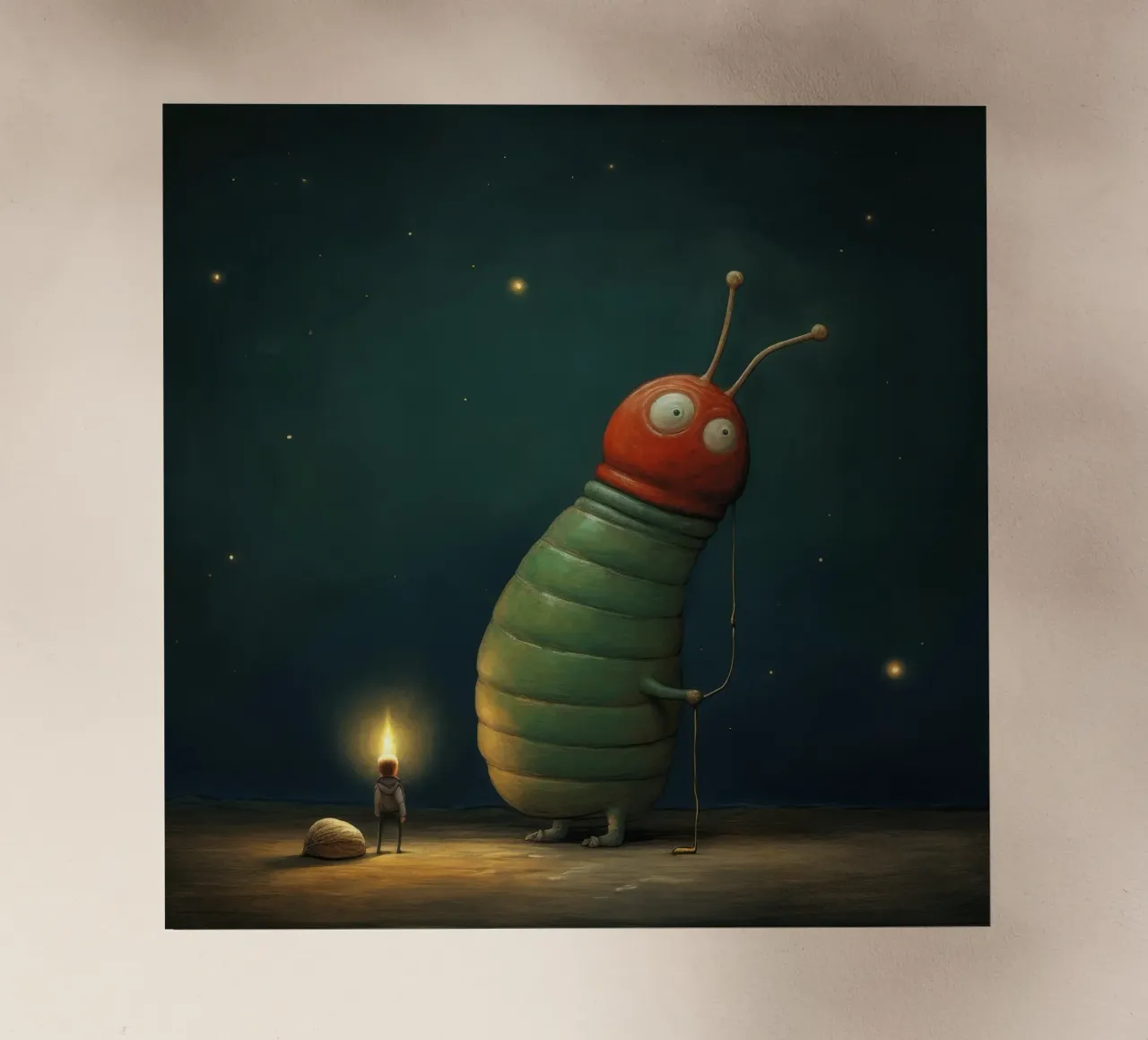 Lumaca minima 1 pellicola backlit da Minimal Animal Art