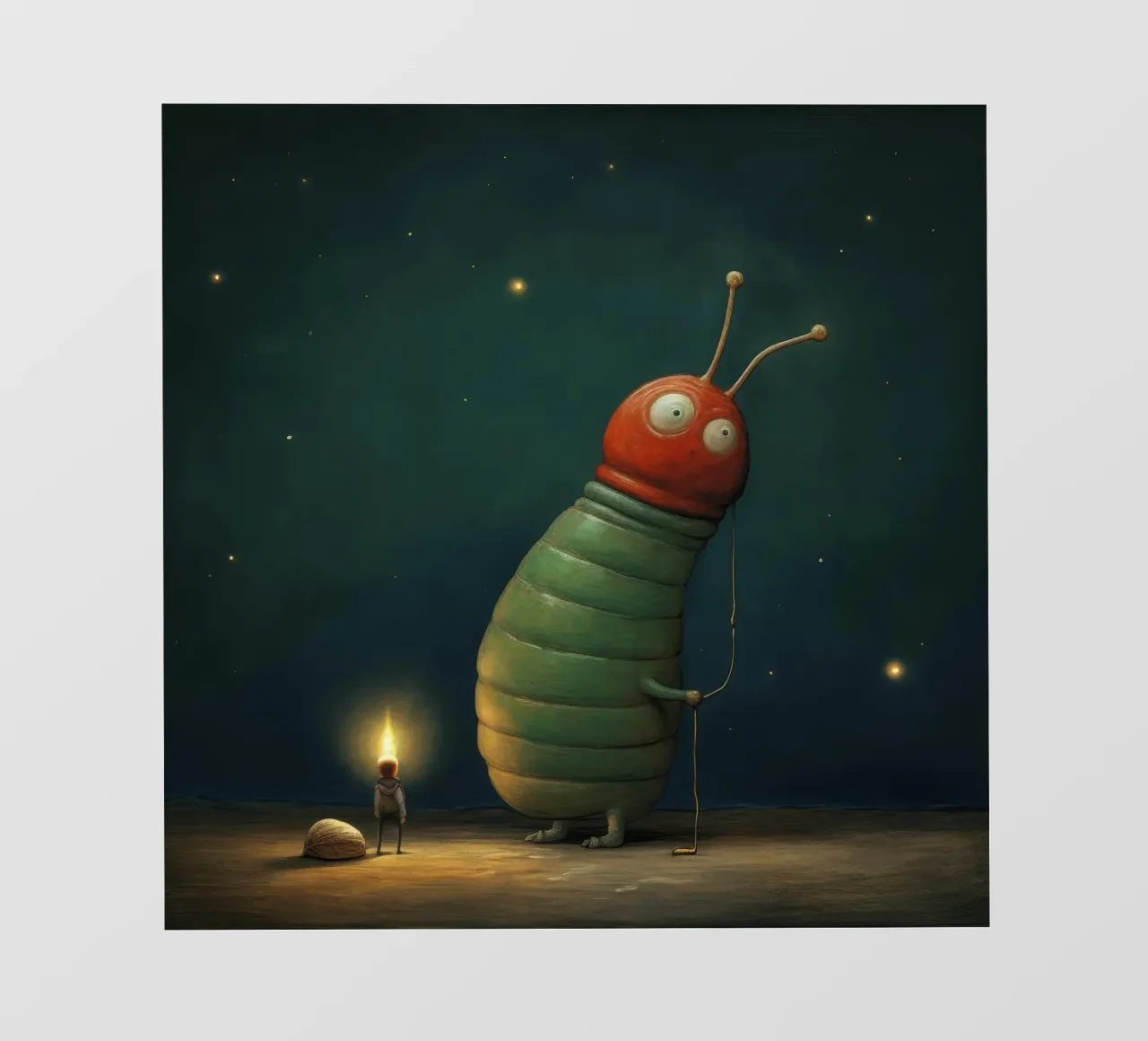 Lumaca minima 1 pellicola backlit da Minimal Animal Art