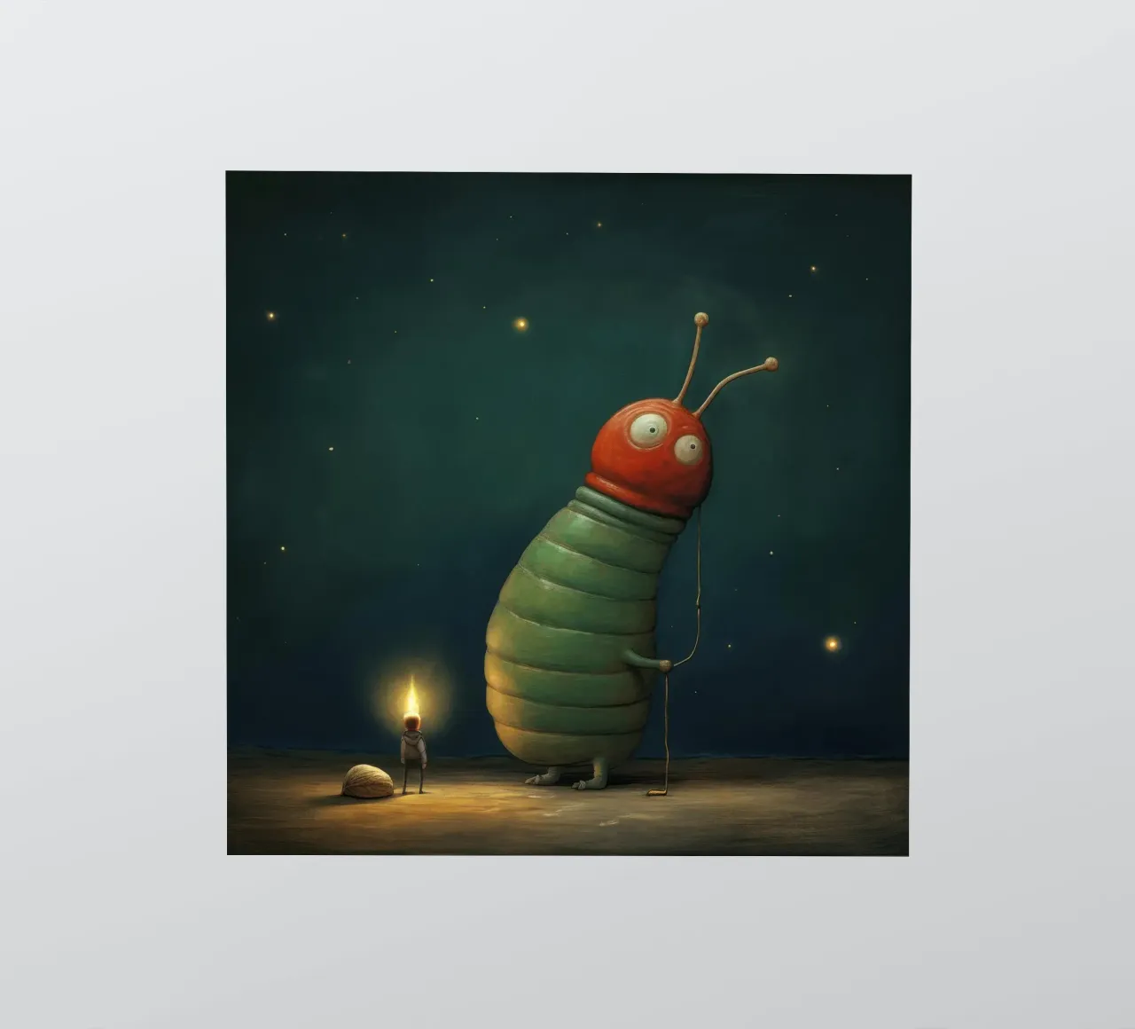 Lumaca minima 1 adesivo da Minimal Animal Art