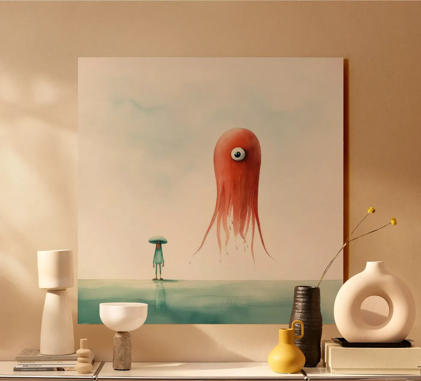 Minimo Squid pannello forex da Minimal Animal Art