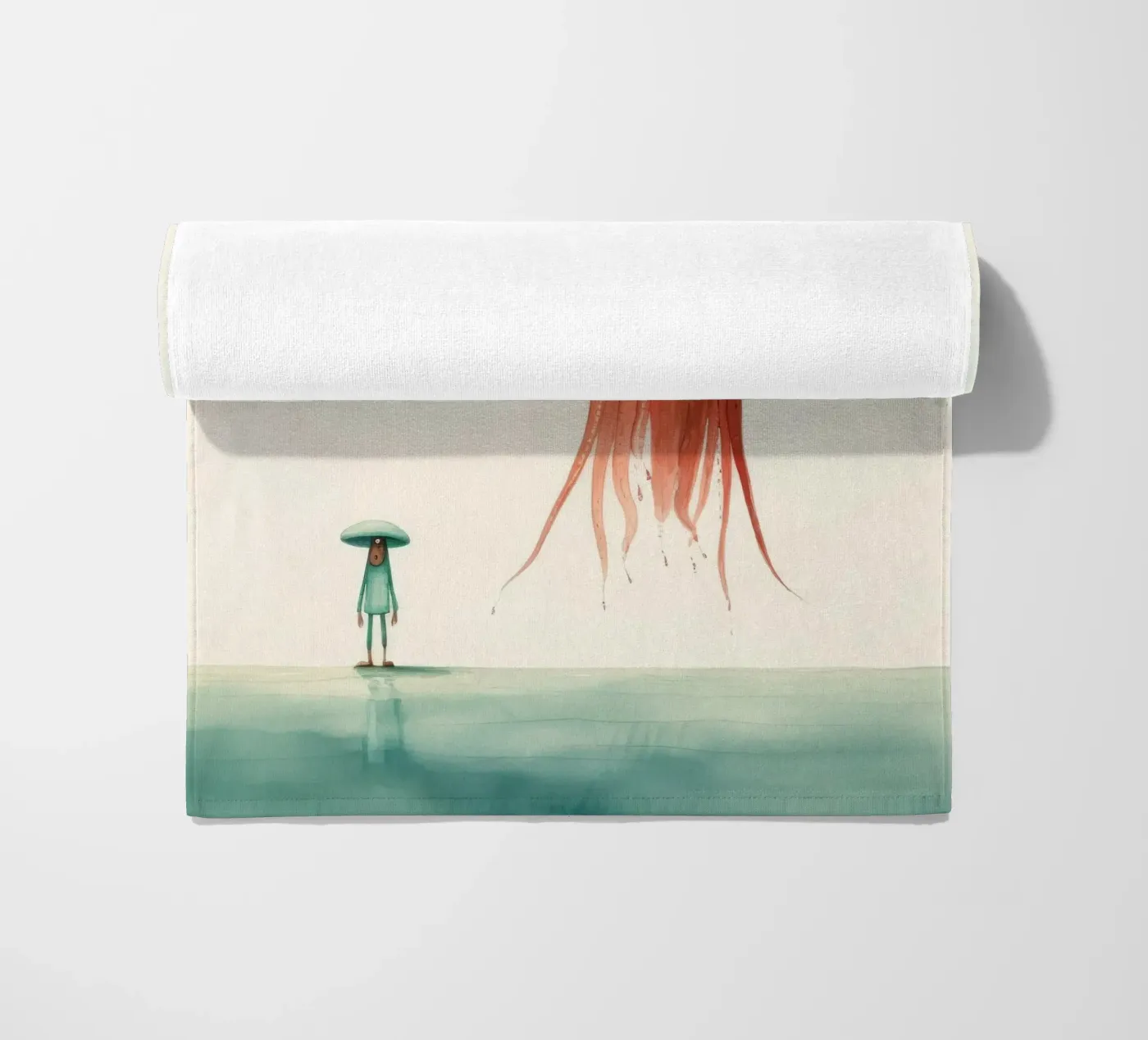 Minimo Squid telo mare da Minimal Animal Art