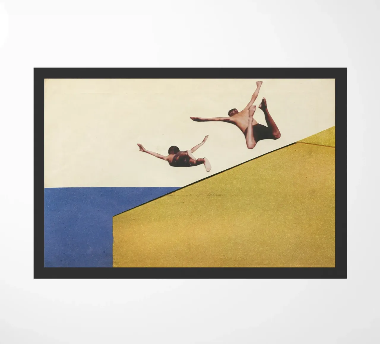 Over the Edge doormat by Cassia Beck Collage