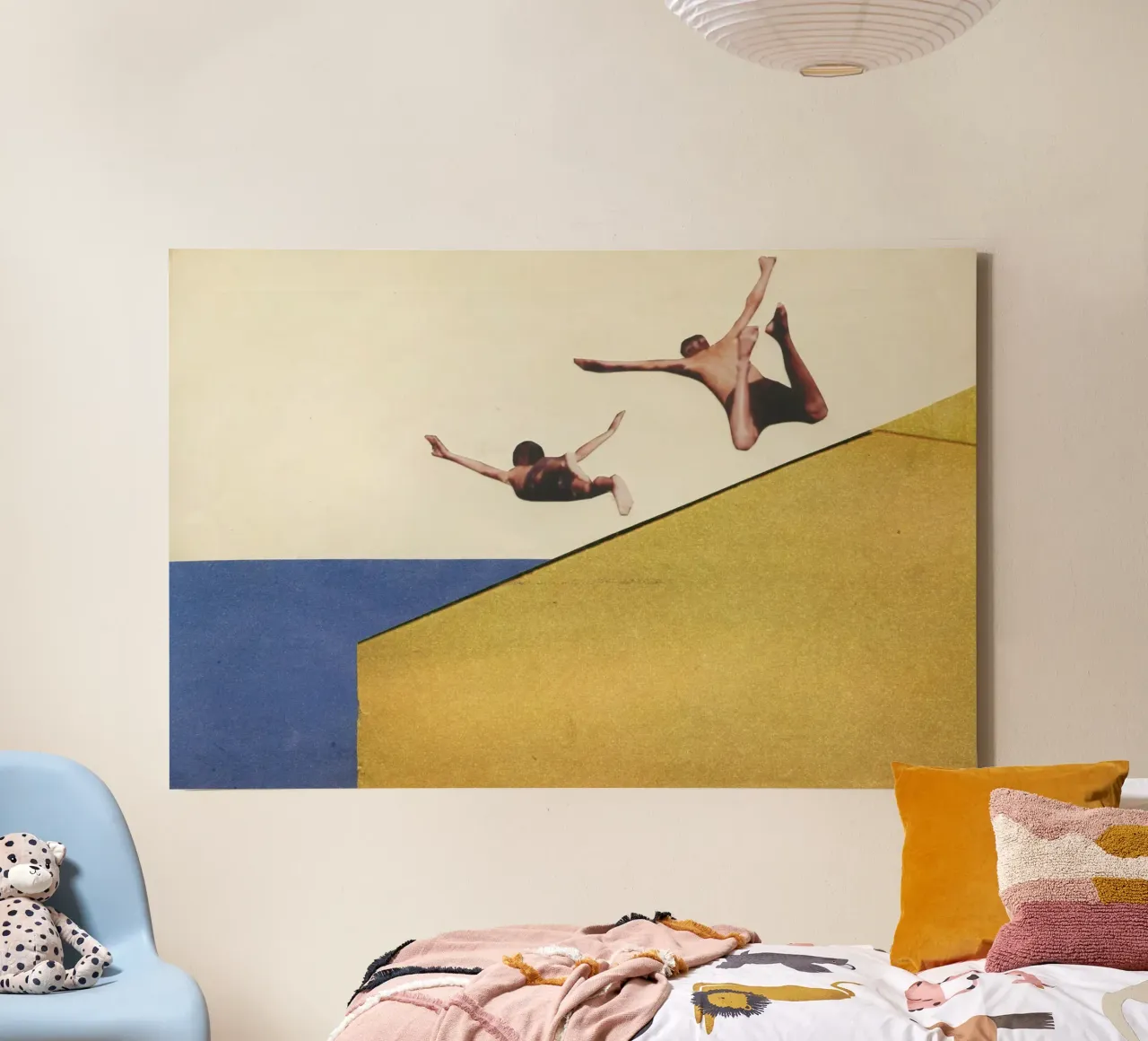 Over the Edge canvas by Cassia Beck Collage