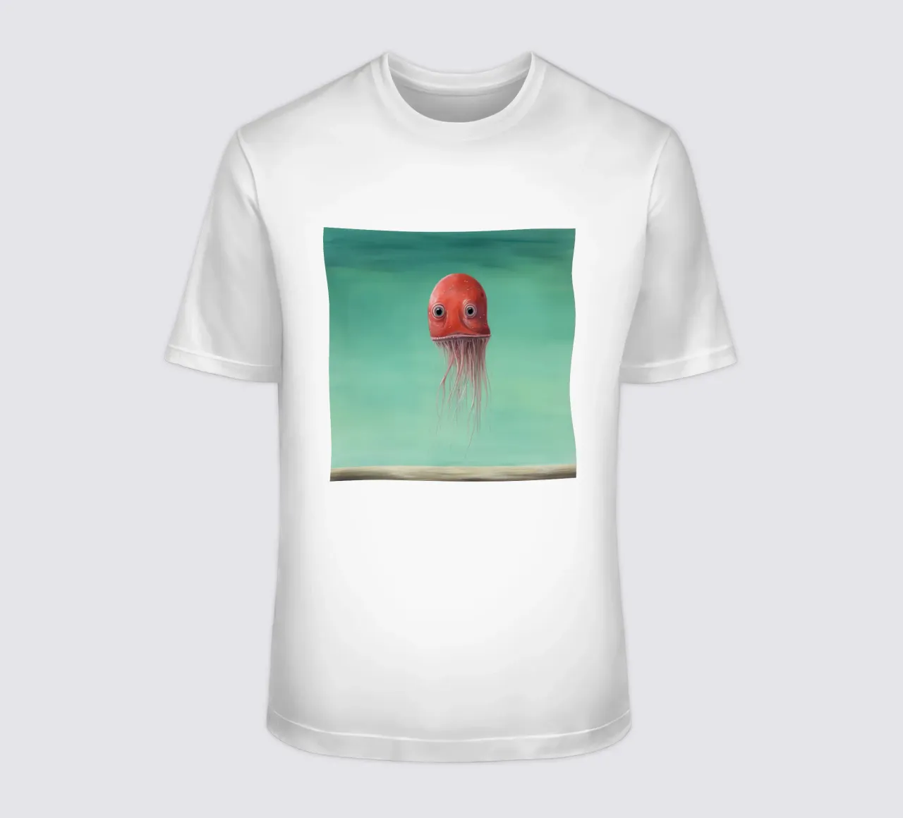 Calamaro minimo 3 t-shirt da Minimal Animal Art