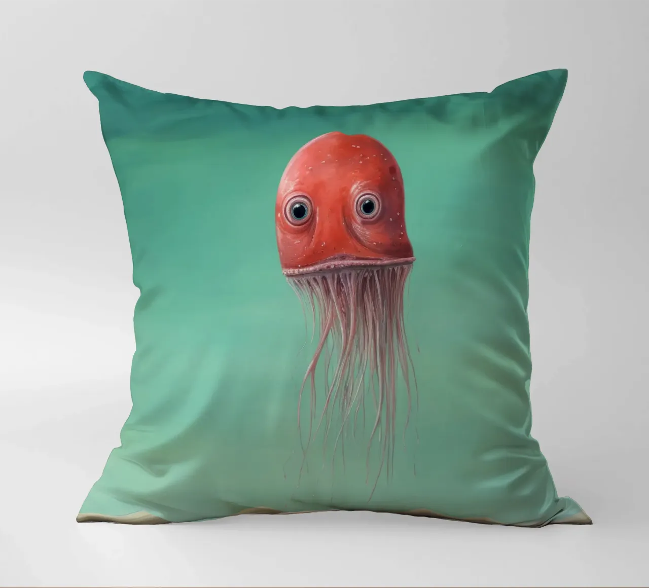 Calamaro minimo 3 cuscino da Minimal Animal Art